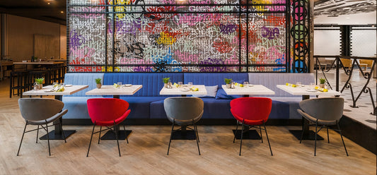 Cheri chairs in the makeover of the Mercure Budapest Hotel