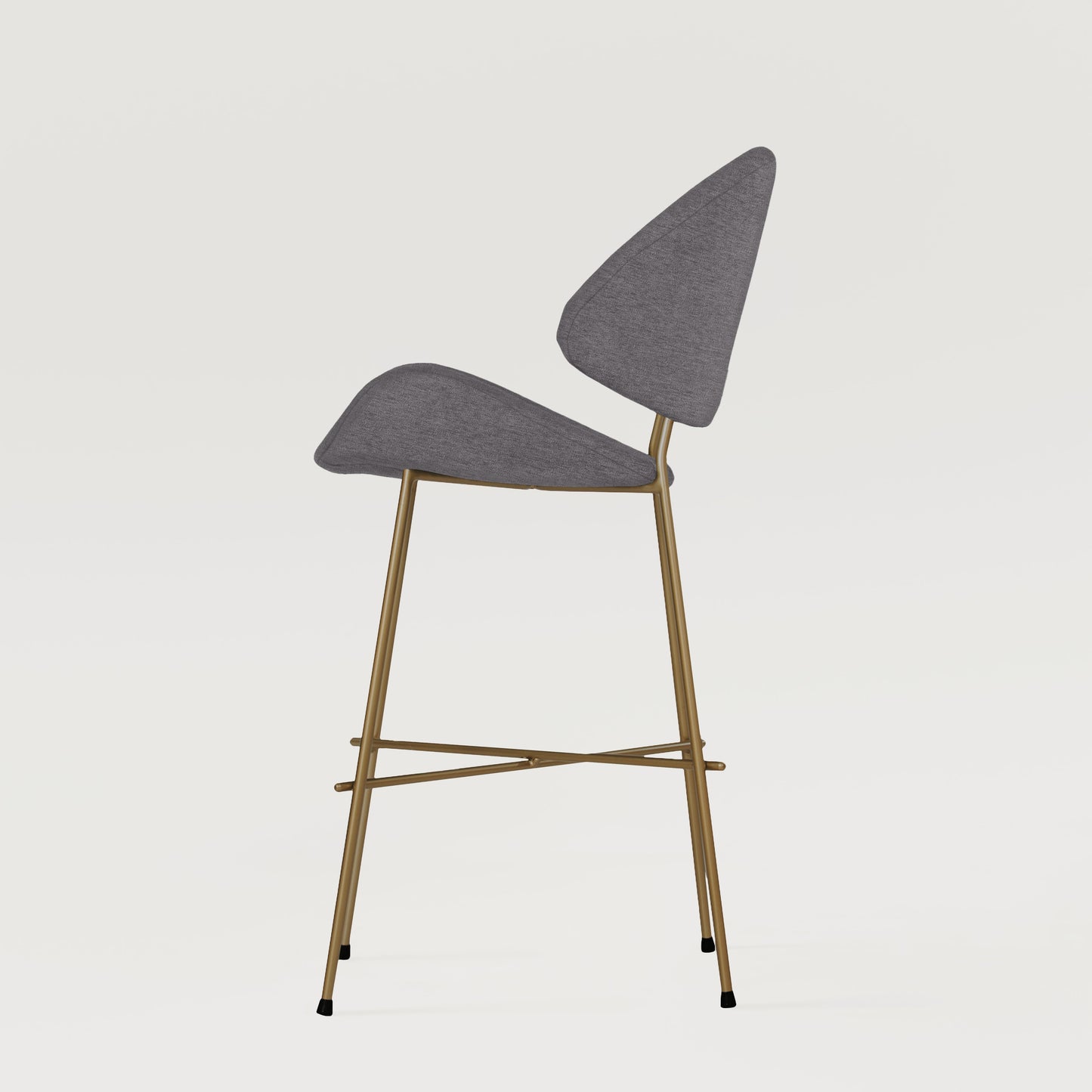 Bar stool Cheri Bar Maero Copper Low - Dark Grey