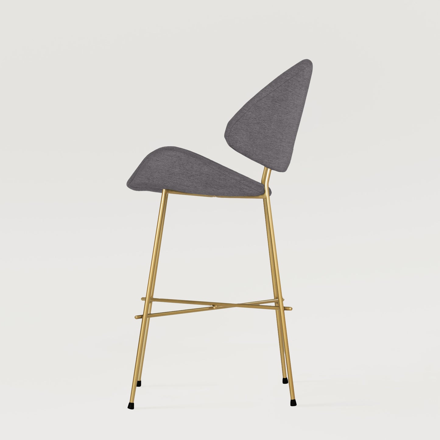 Bar stool Cheri Bar Maero Gold Low - Dark Grey