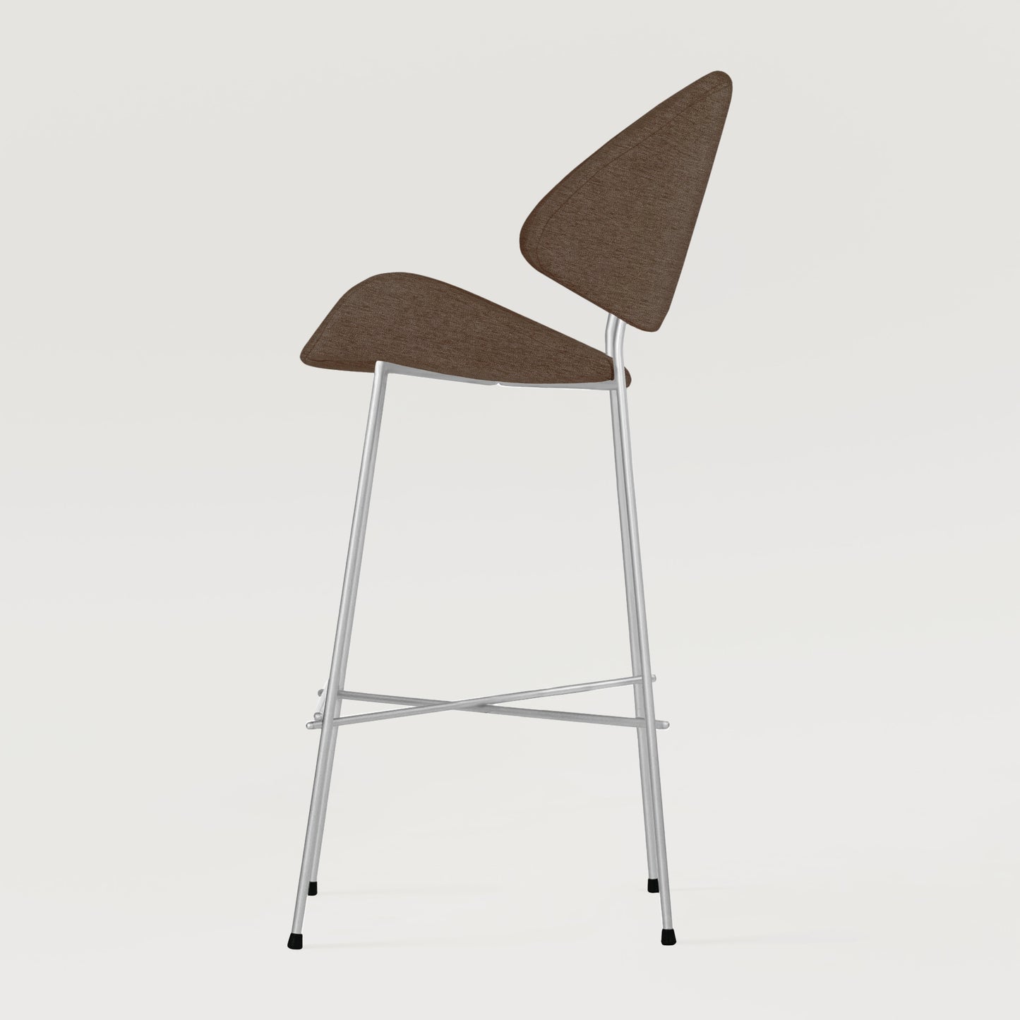Bar stool Cheri Bar Maero Chrome High - Brown