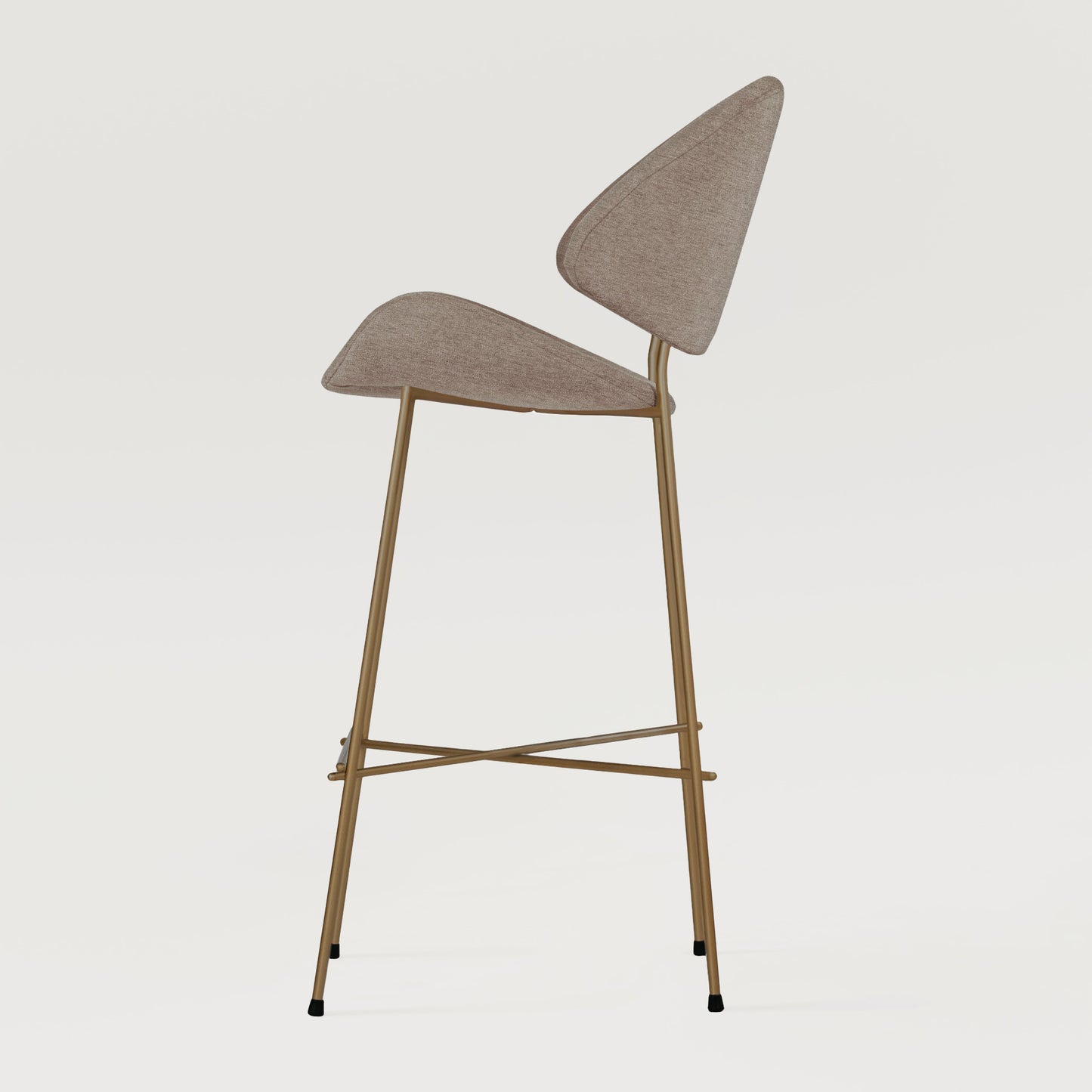 Bar stool Cheri Bar Maero Copper High - Cappuccino
