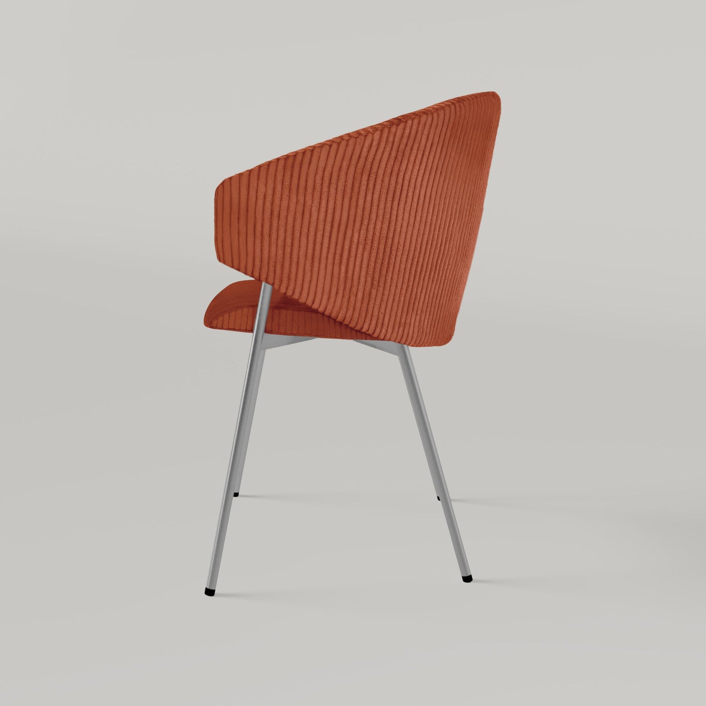 Chair Throne Cord Chrome - Brick Red