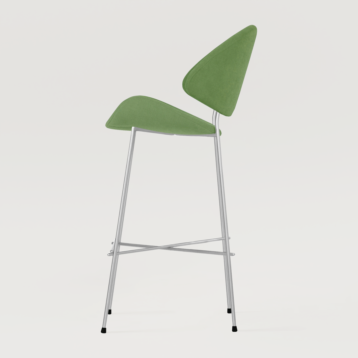 Bar stool Cheri Bar Trend Chrome High - Dark Green