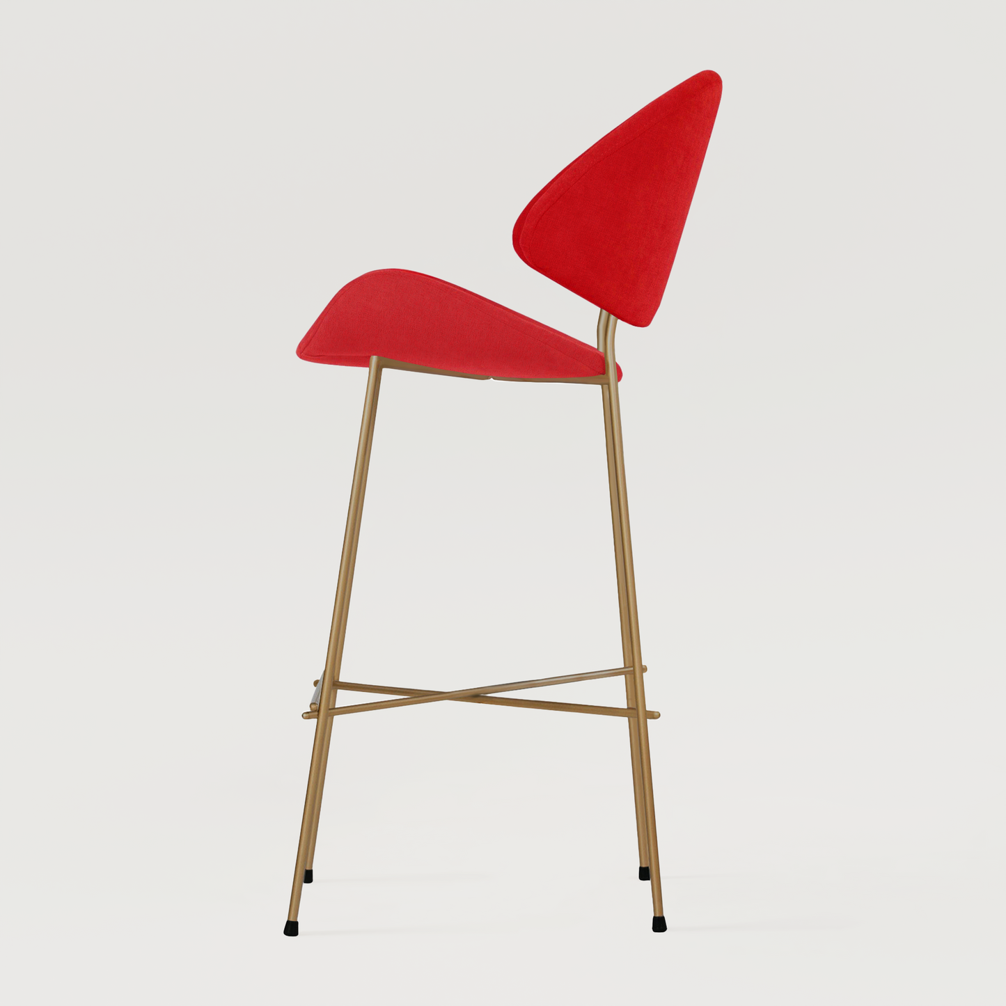 Bar stool Cheri Bar Trend Copper High - Red