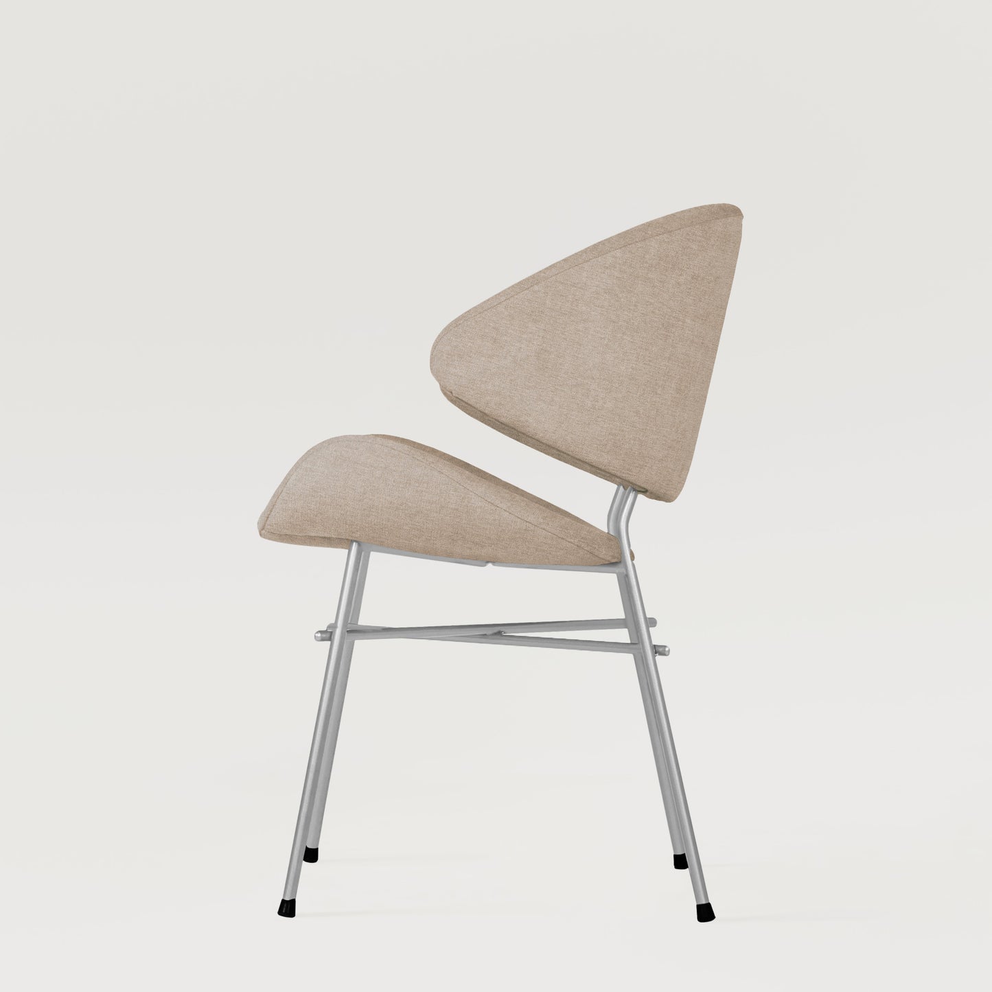 Chair Cheri Maero Chrome - Ecru