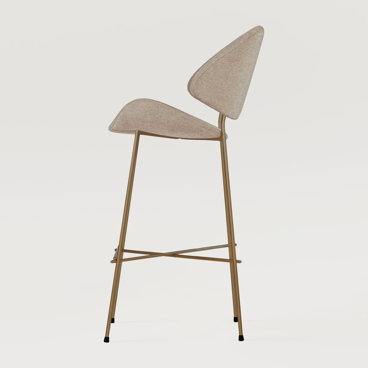 Bar stool Cheri Bar Maero Copper High - Ecru