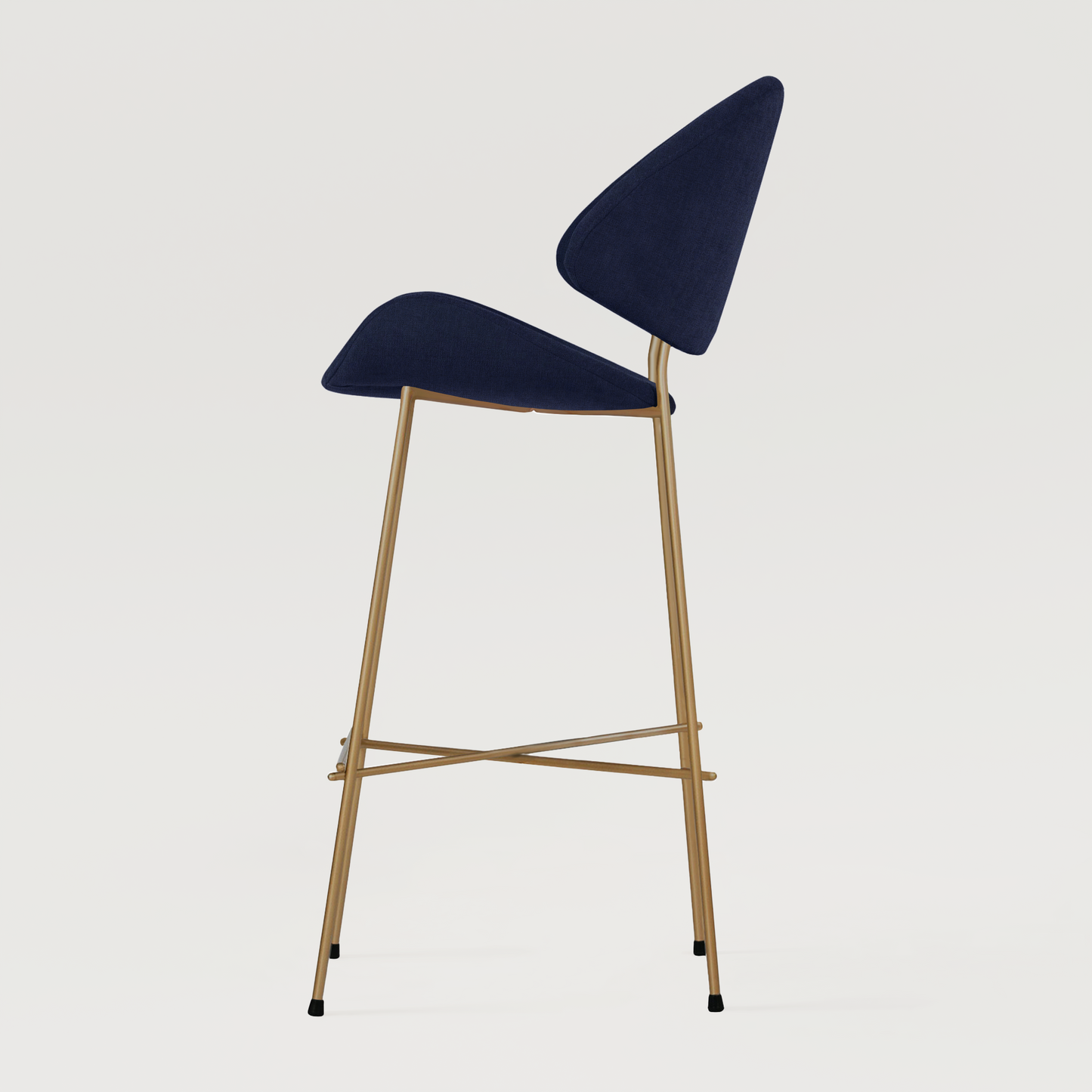 Bar stool Cheri Bar Trend Copper High - Navy Blue