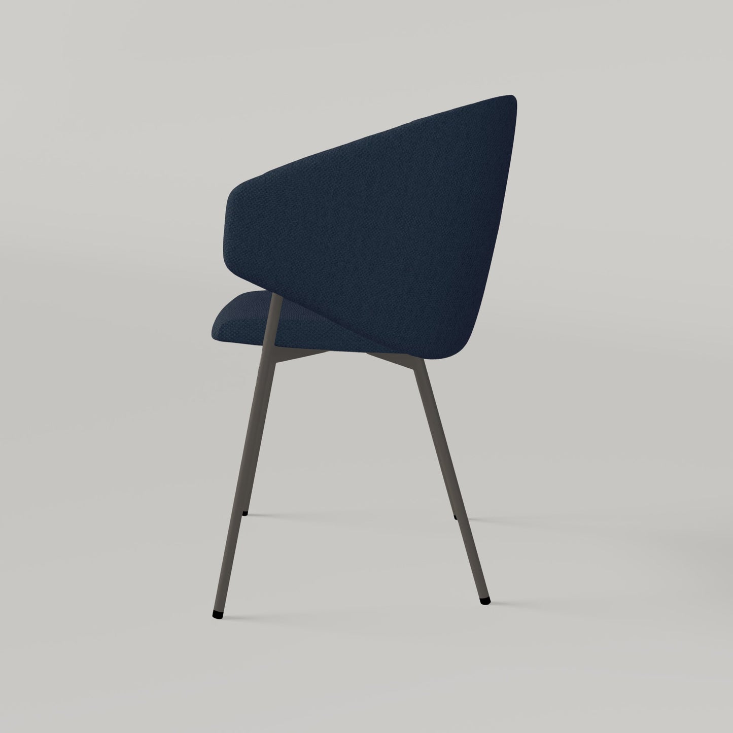 Chair Throne Alvaro Grey - Navy Blue