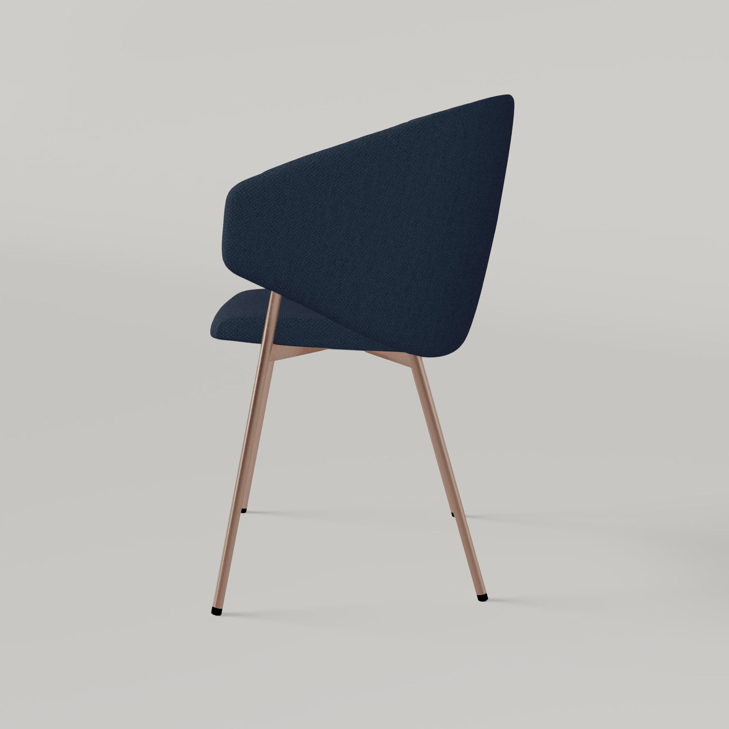 Chair Throne Alvaro Copper - Navy Blue