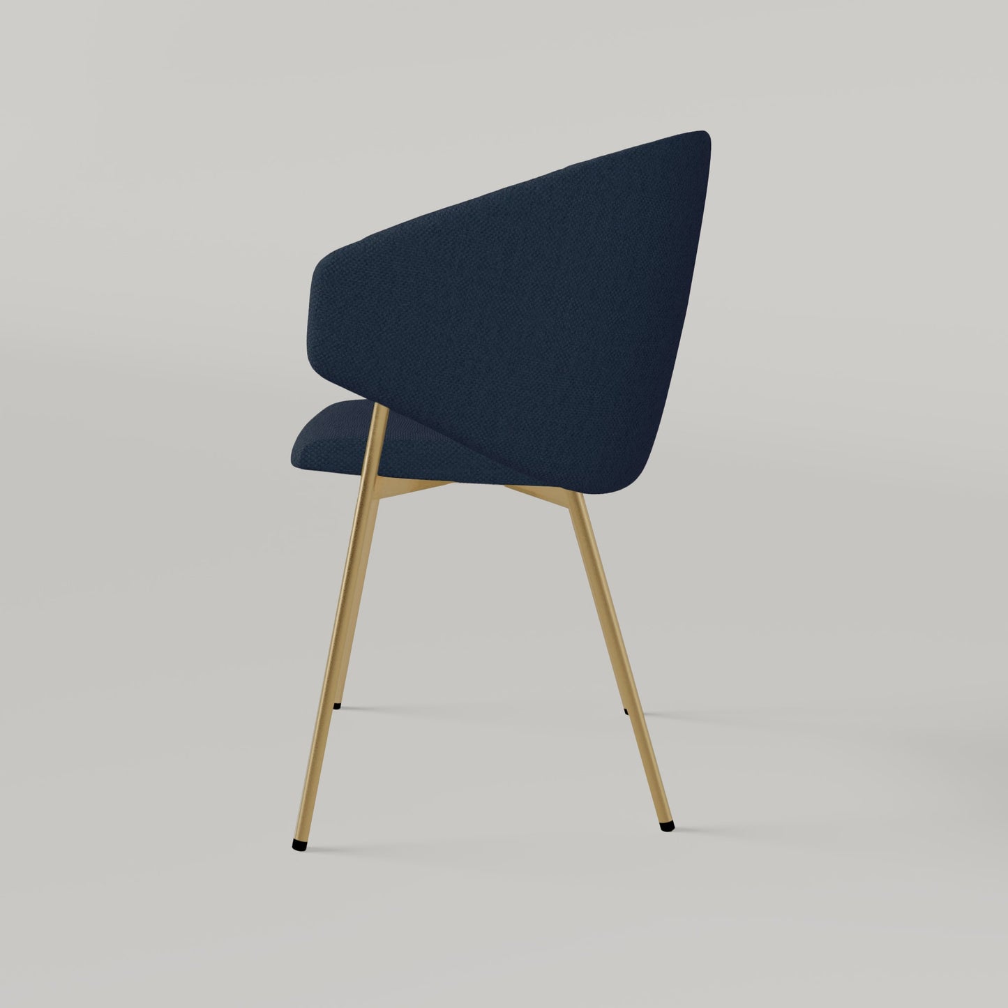 Chair Throne Alvaro Gold - Navy Blue