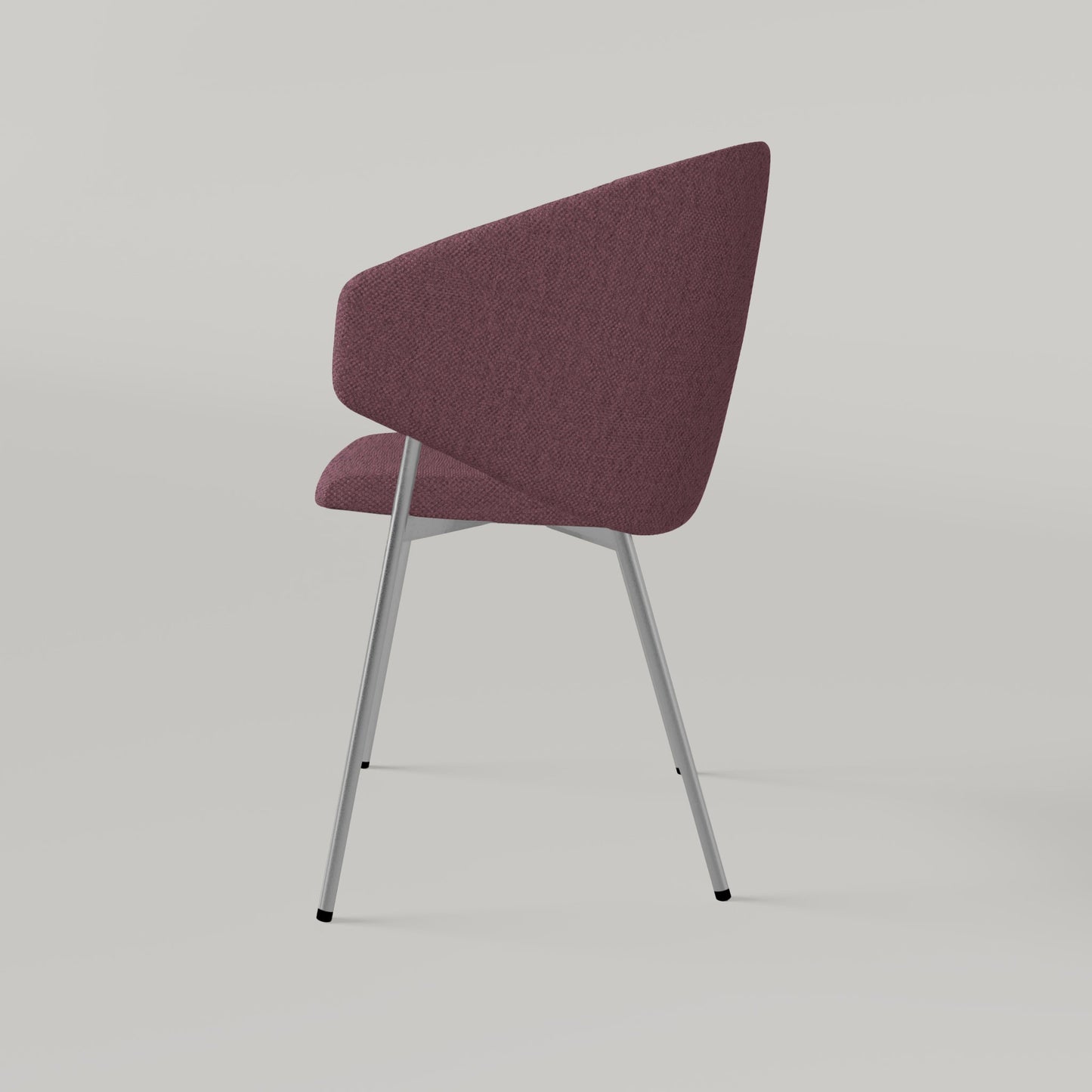 Chair Throne Alvaro Chrome - Dusty Rose