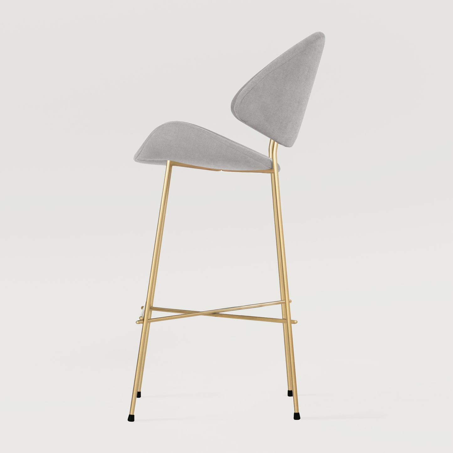Bar stool Cheri Bar Trend Gold High - Grey
