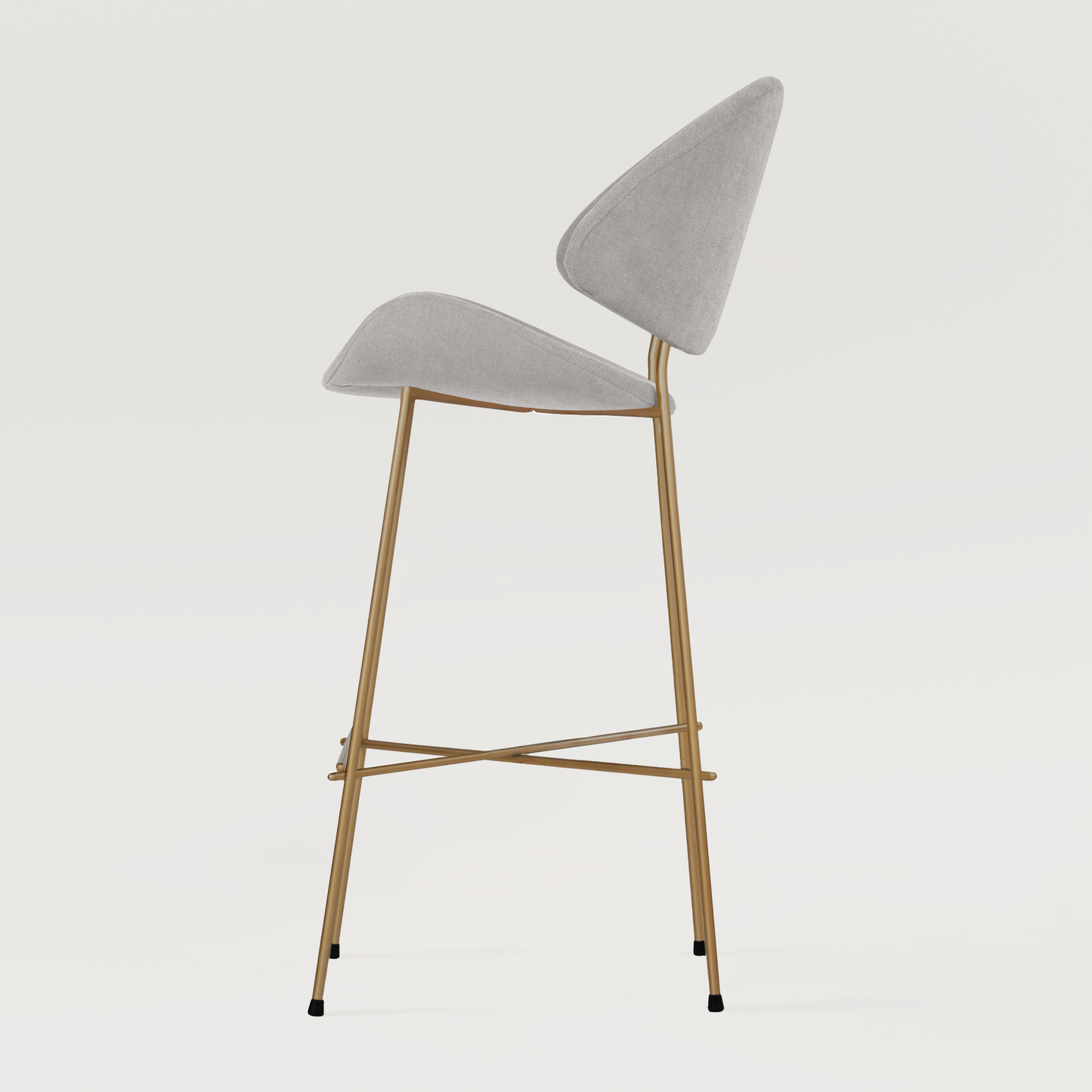 Bar stool Cheri Bar Trend Copper High - Grey