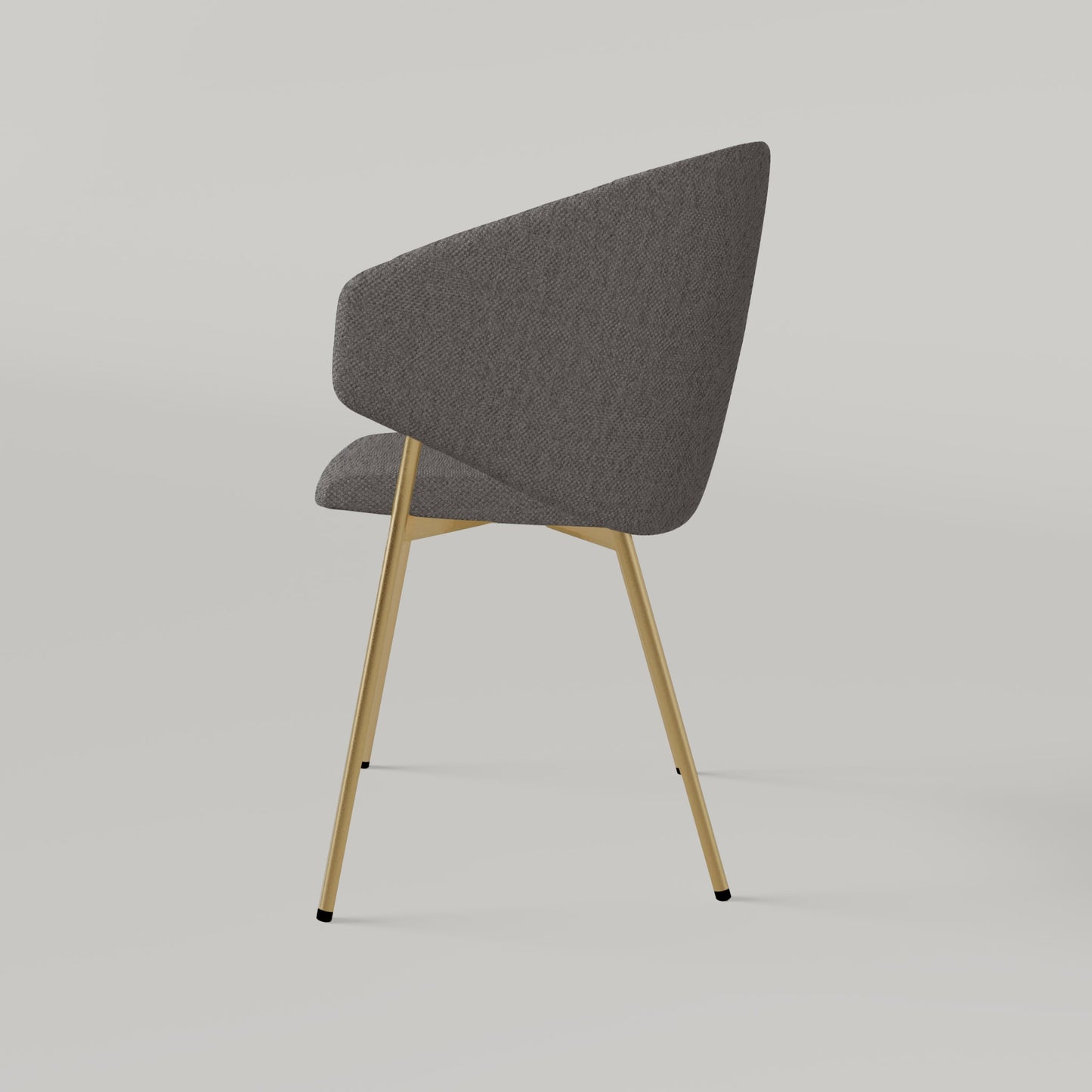 Chair Throne Alvaro Gold - Coffee