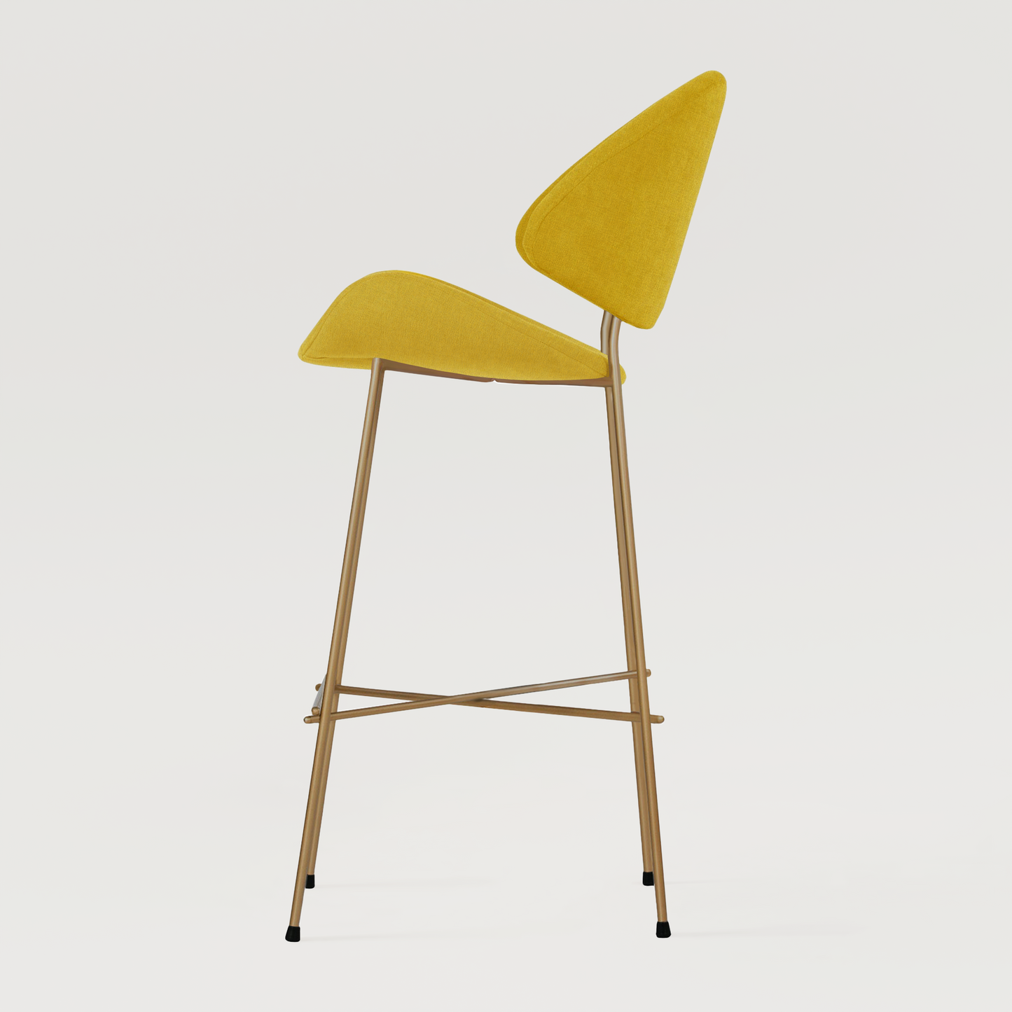 Bar stool Cheri Bar Trend Copper High - Mustard
