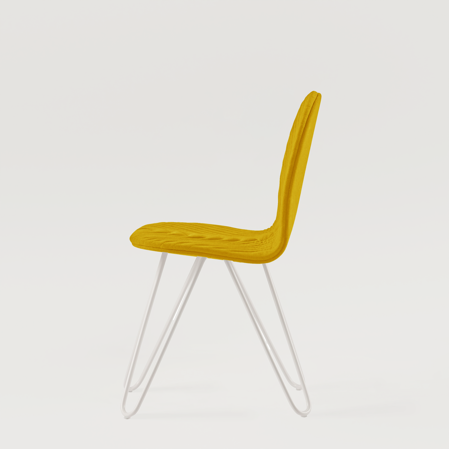 Chair Mannequin 03 White - Mustard