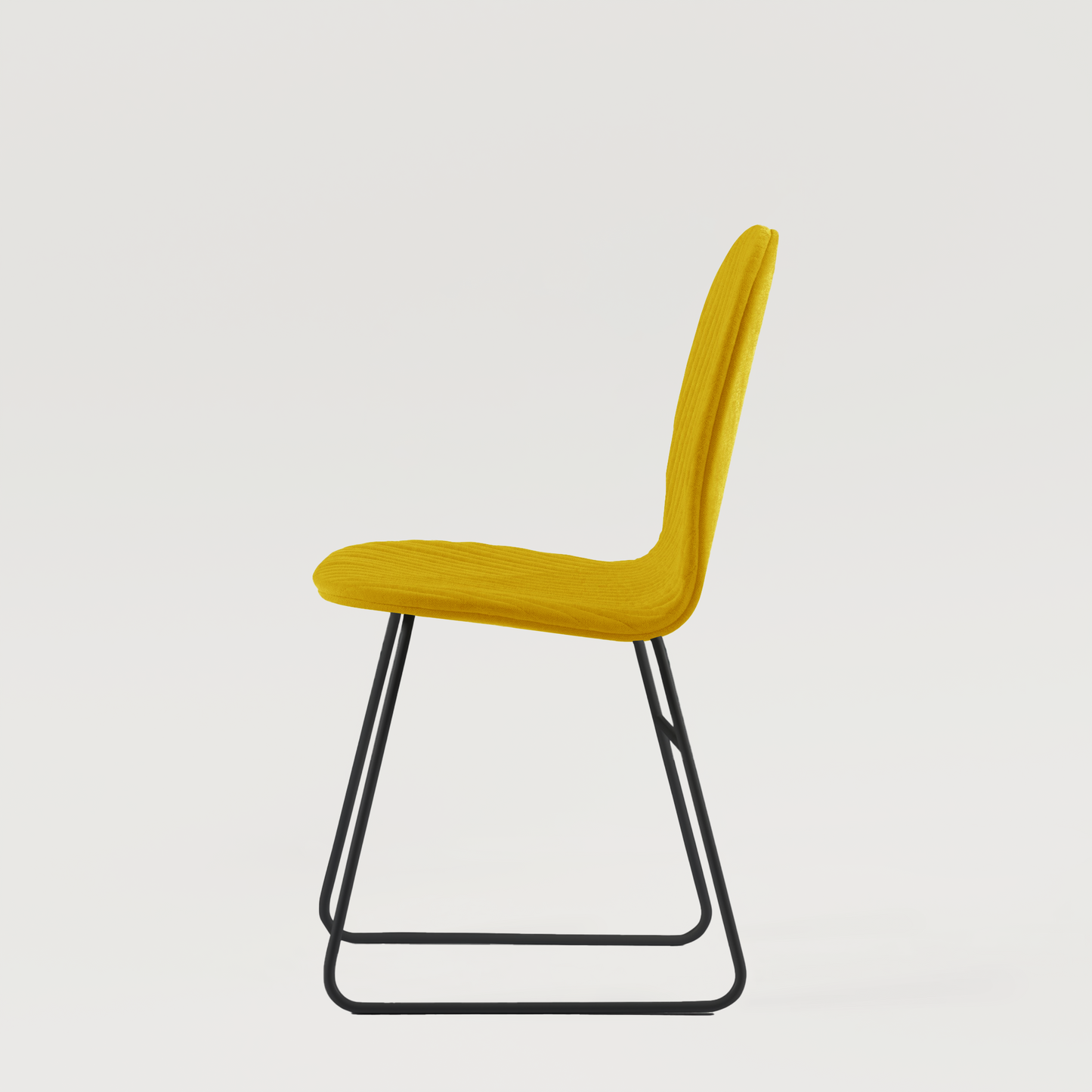 Chair Mannequin 02 Black - Mustard