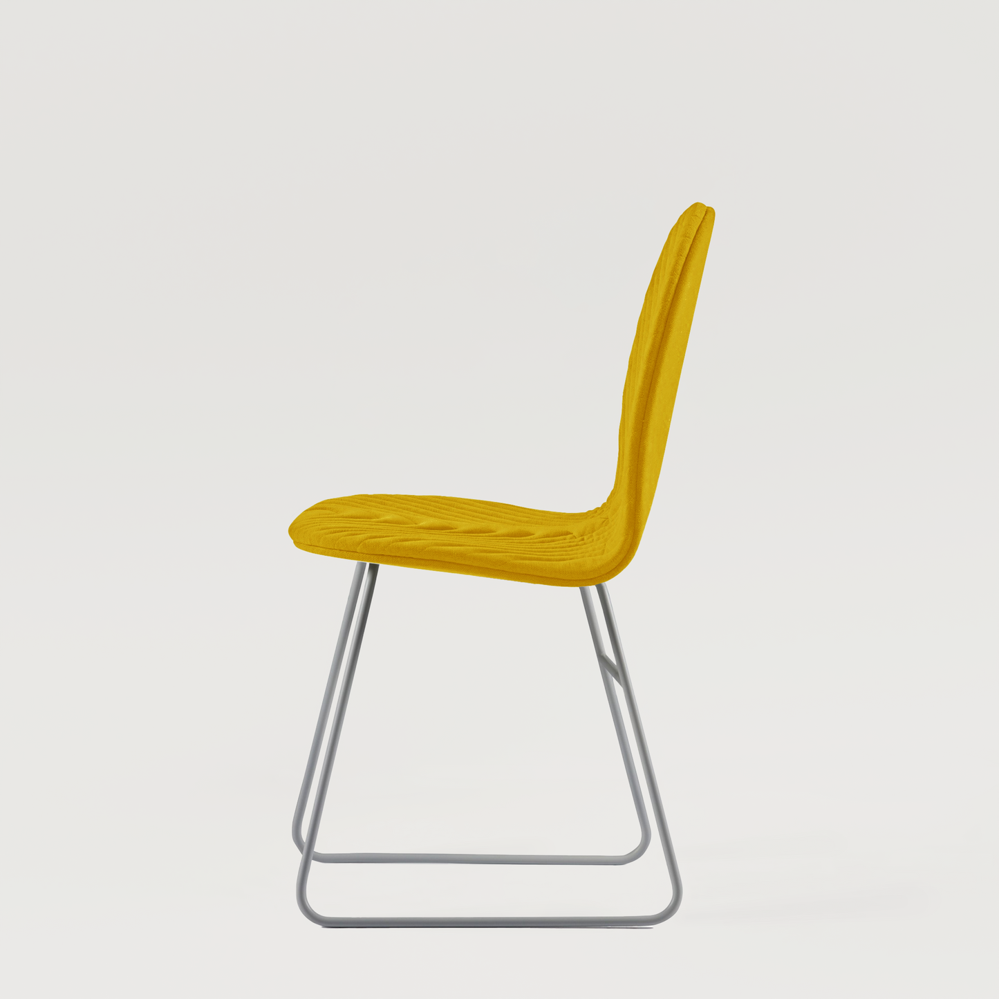 Chair Mannequin 02 White - Mustard
