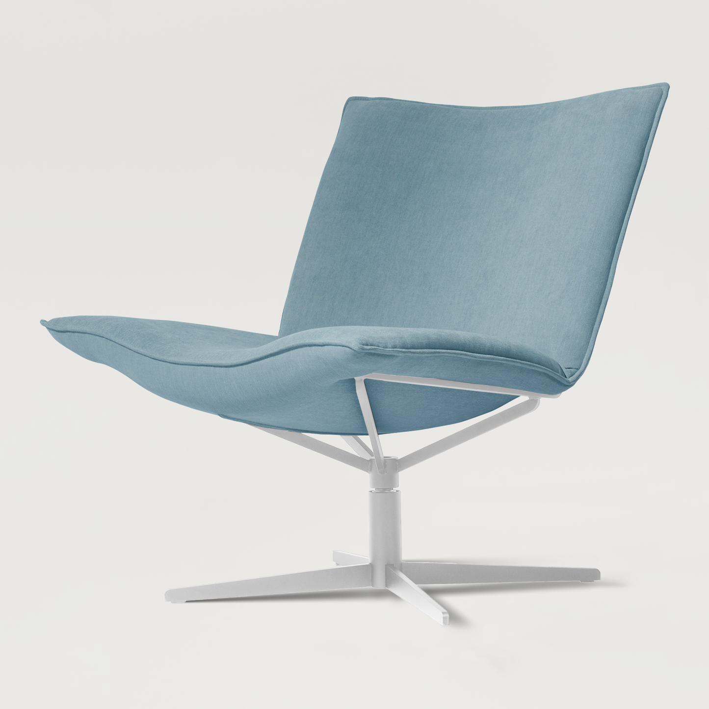 Armchair Mac.B White - Light Blue