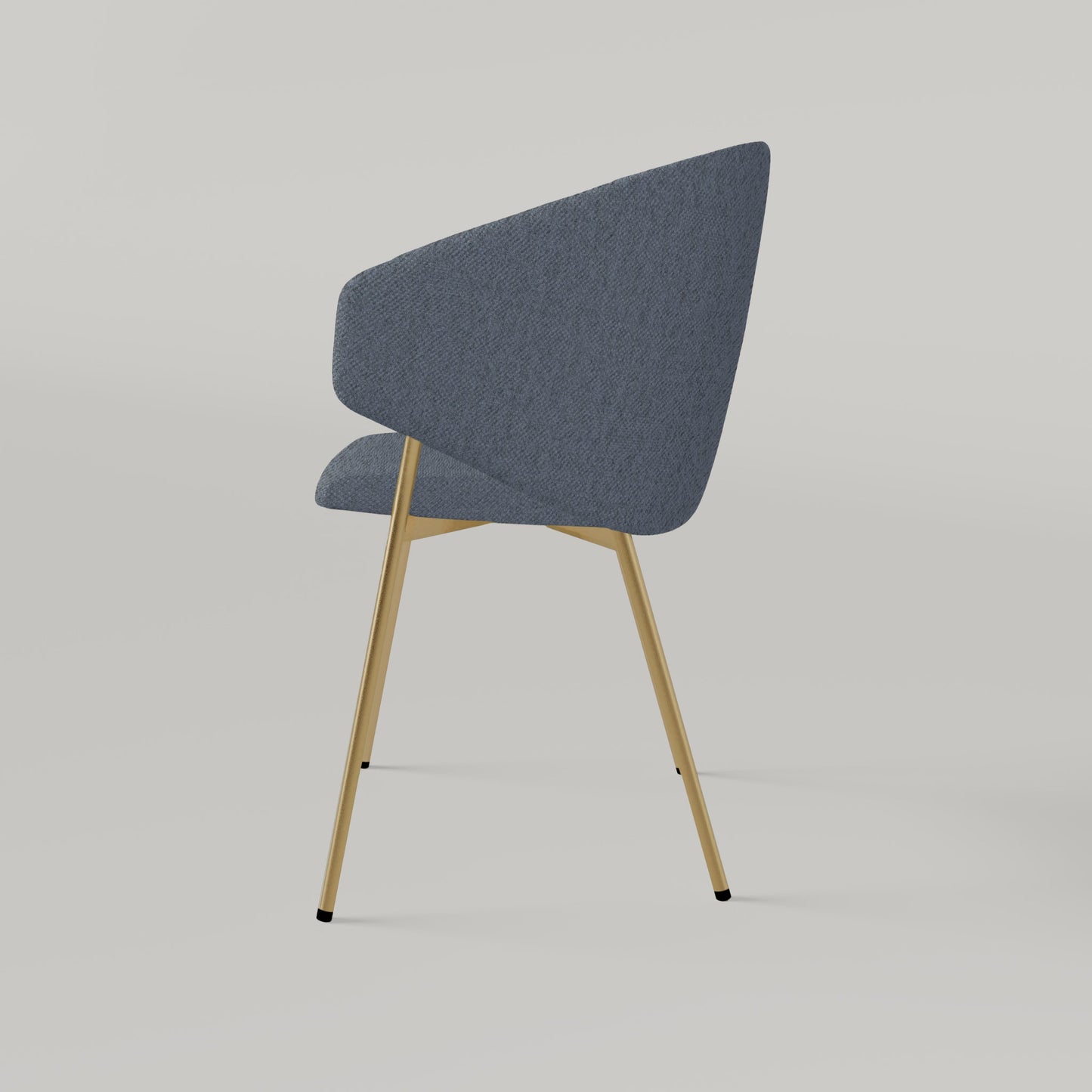 Chair Throne Alvaro Gold - Blue