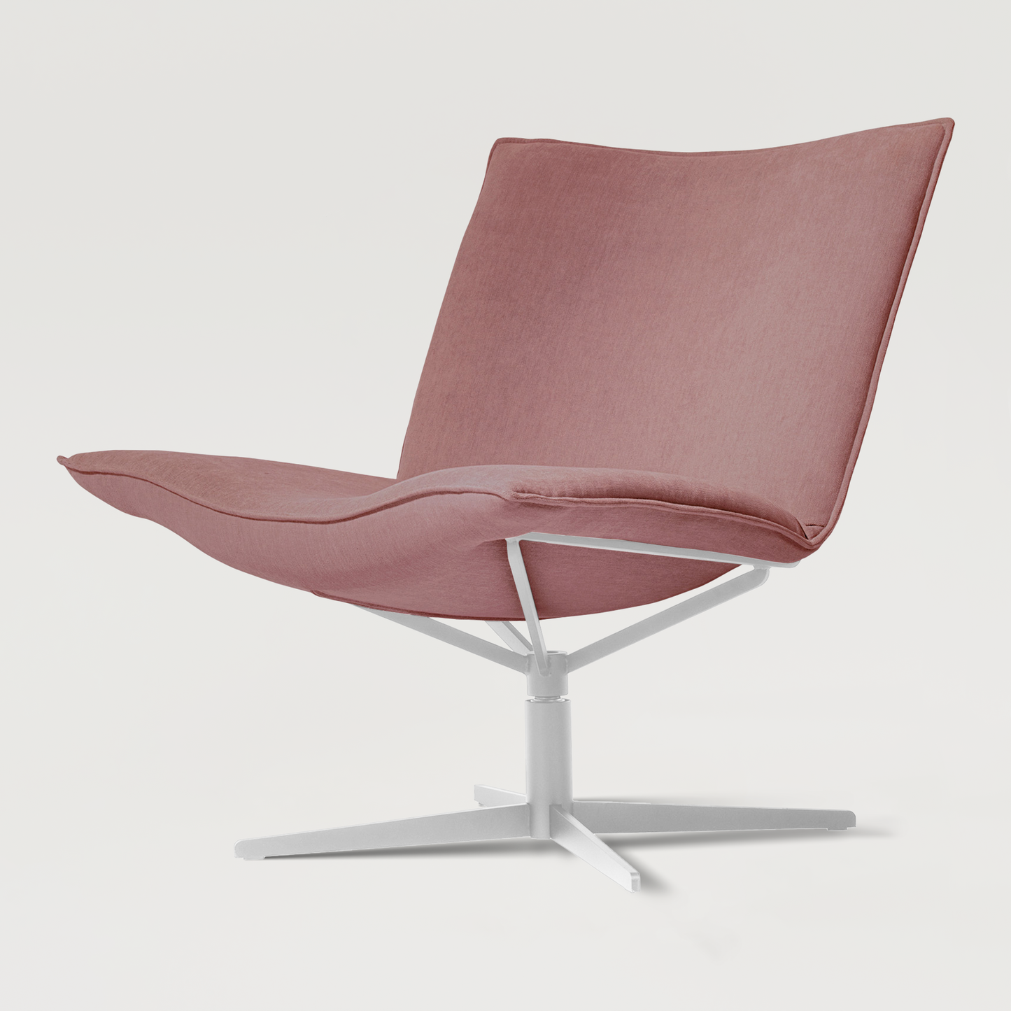 Armchair Mac.B White - Dirty rose