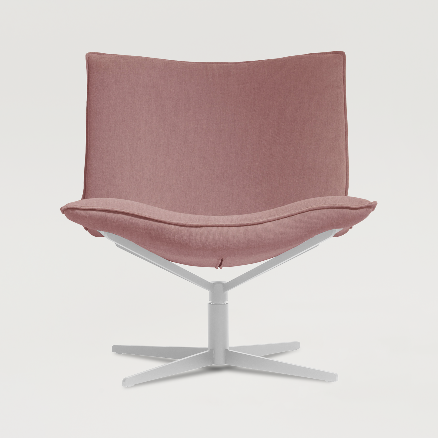 Armchair Mac.B White - Dirty rose
