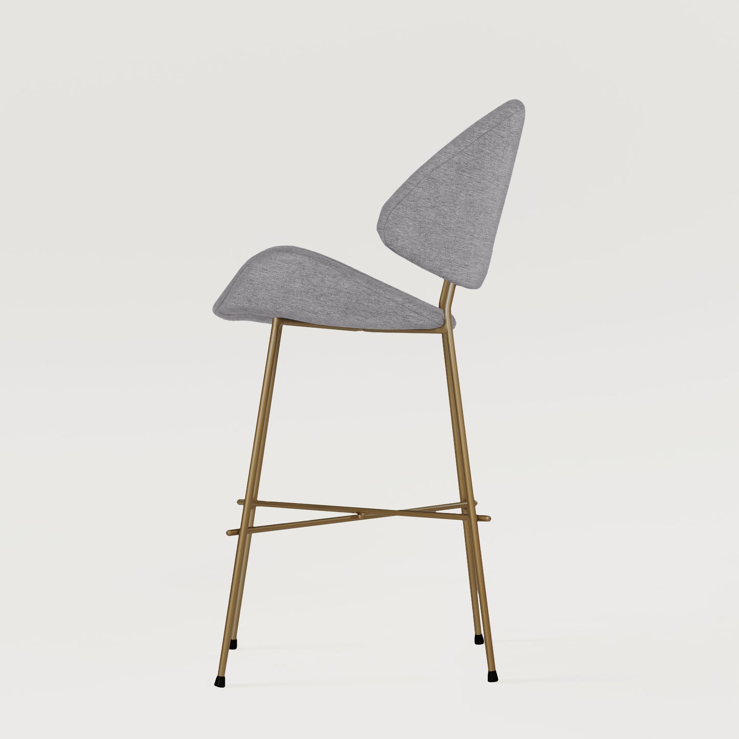 Bar stool Cheri Bar Maero Copper Low - Jasnoszare