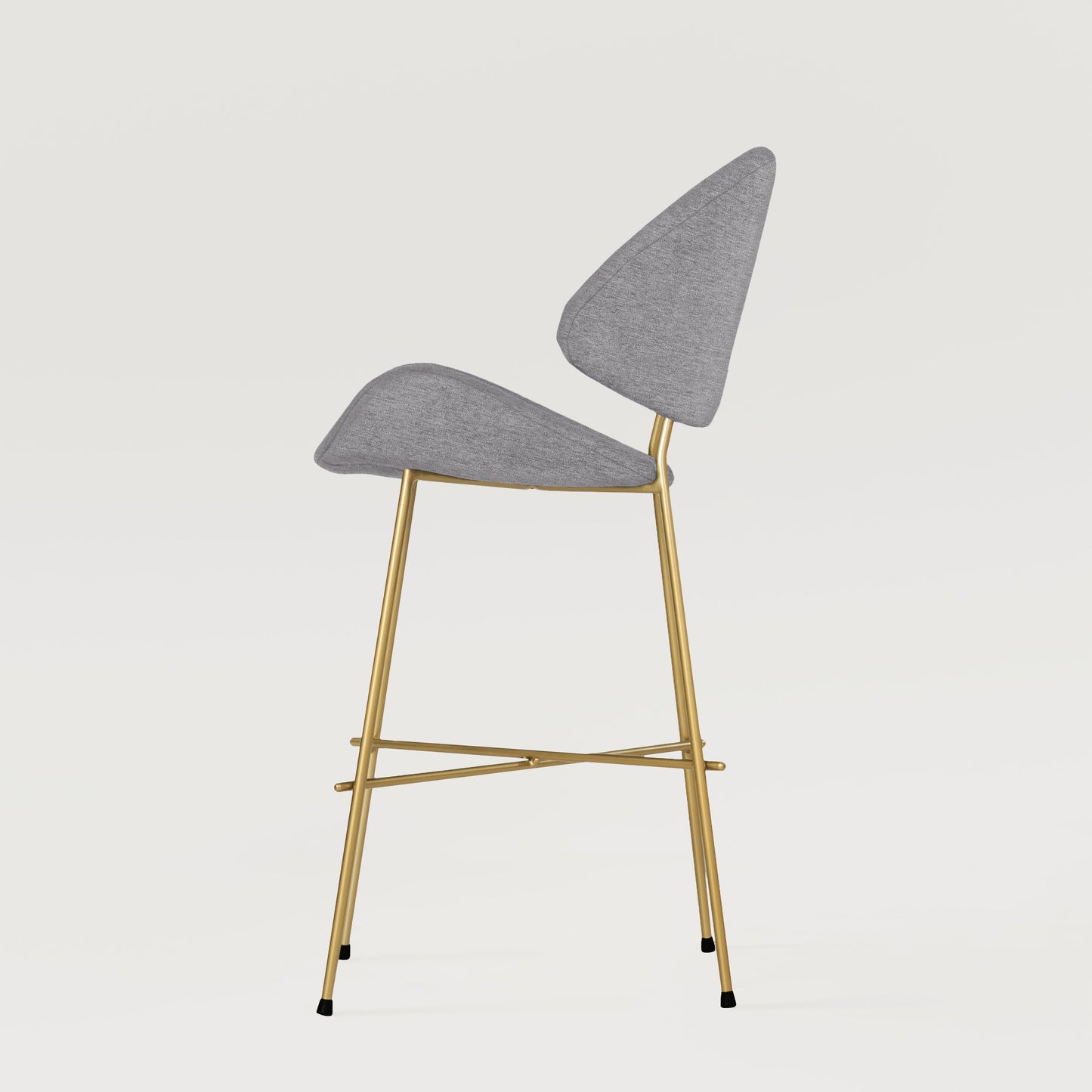 Bar stool Cheri Bar Maero Gold Low - Jasnoszare