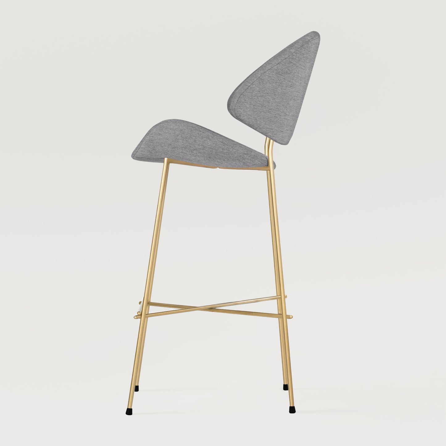 Bar stool Cheri Bar Maero Gold High - Jasnoszare