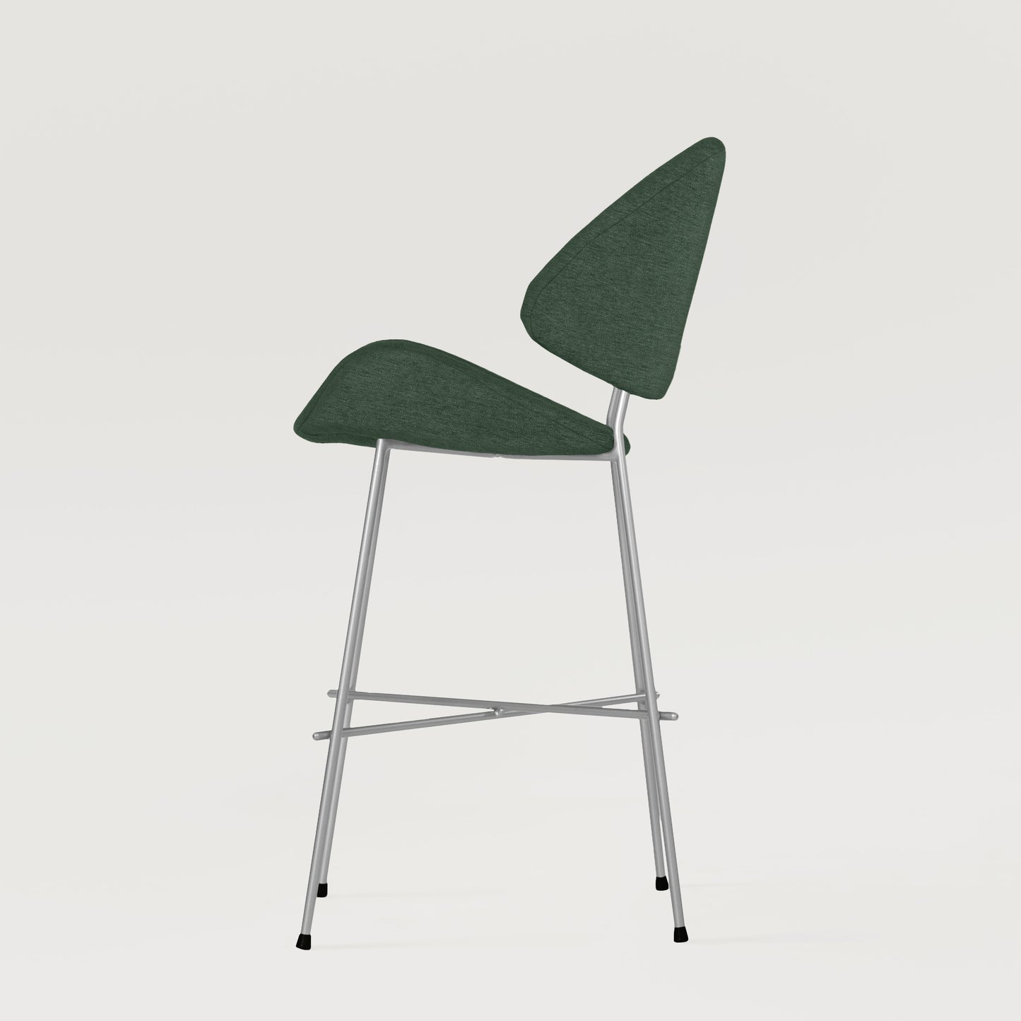 Bar stool Cheri Bar Maero Chrome Low - Sea Green