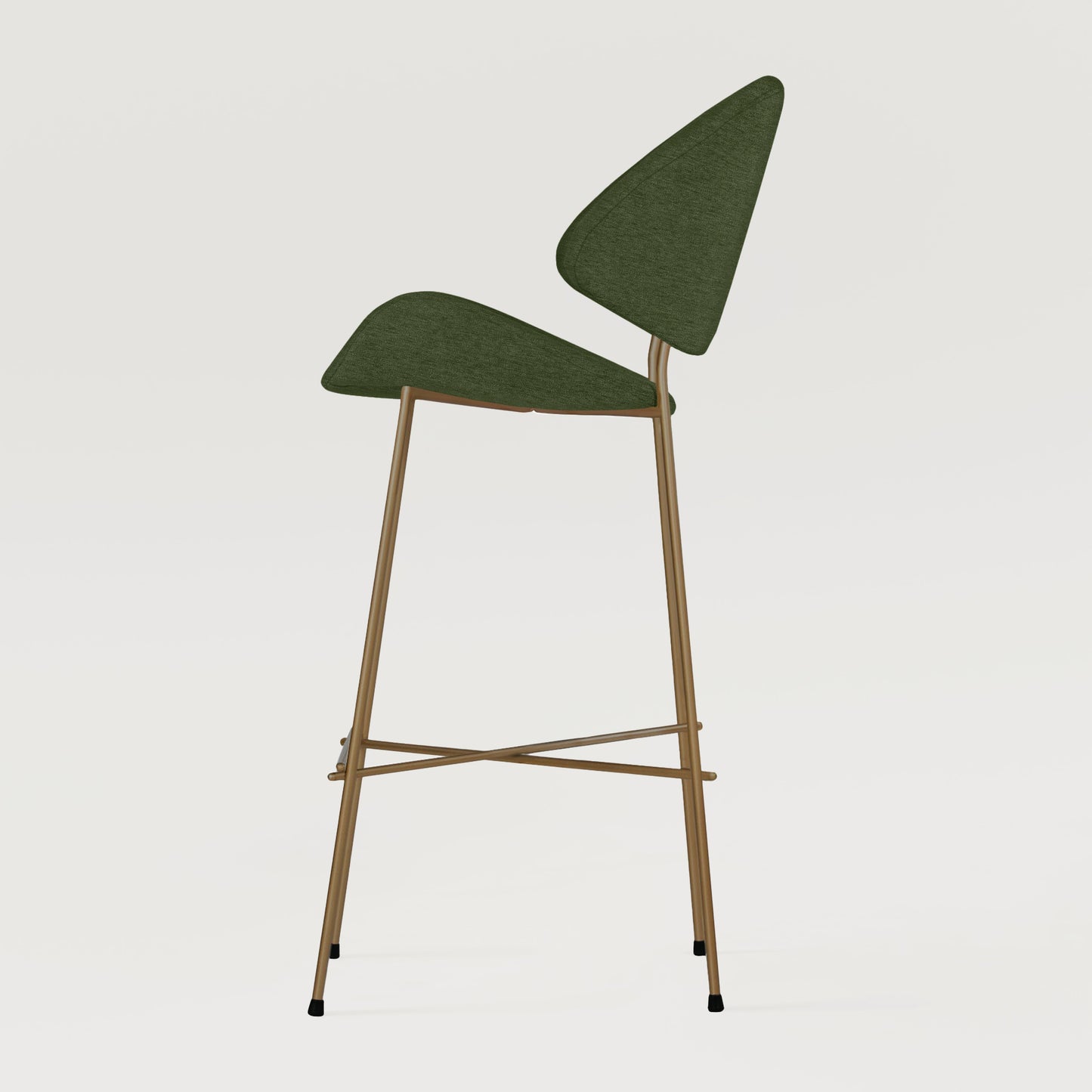 Bar stool Cheri Bar Maero Copper High - Dark Green