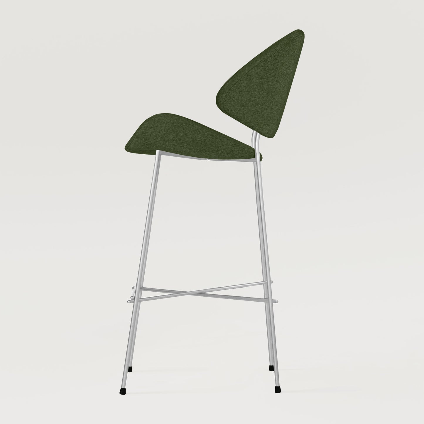 Bar stool Cheri Bar Maero Chrome High - Dark Green