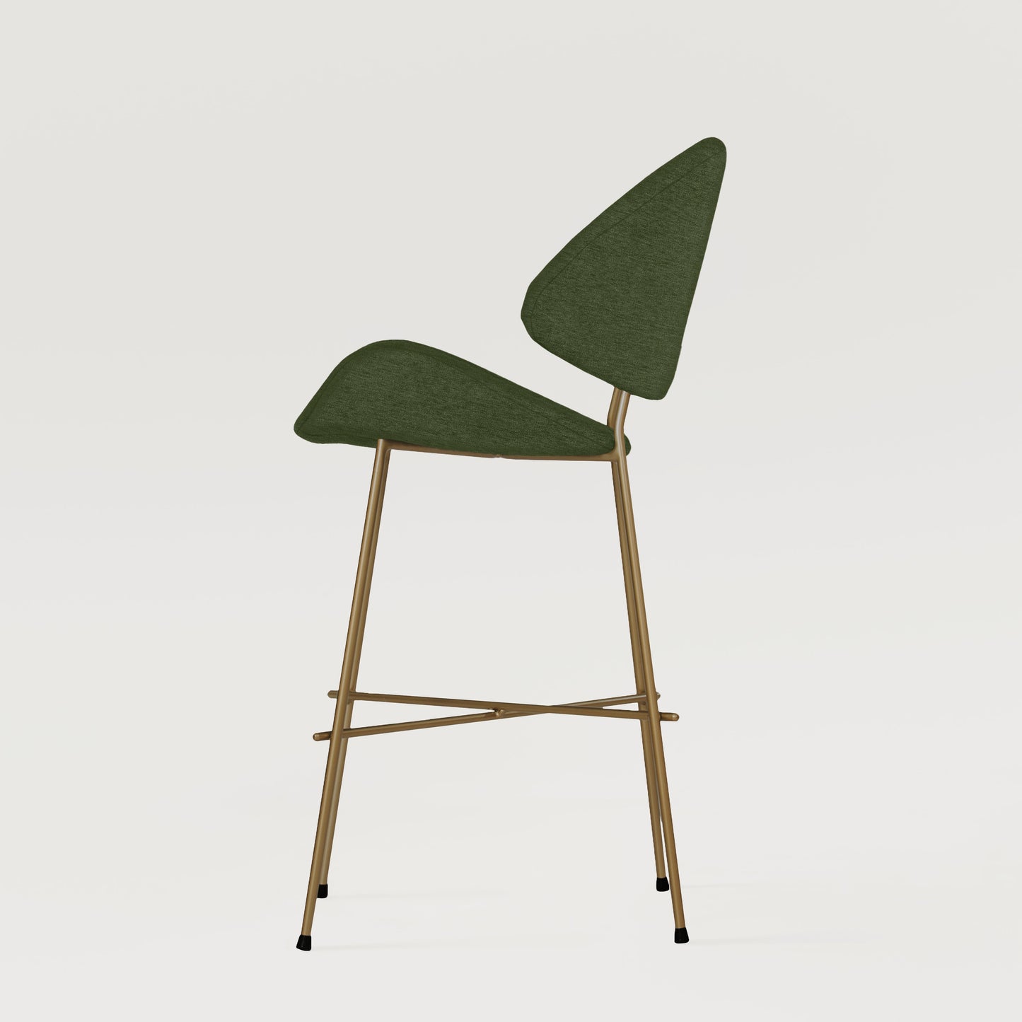Bar stool Cheri Bar Maero Copper Low - Dark Green