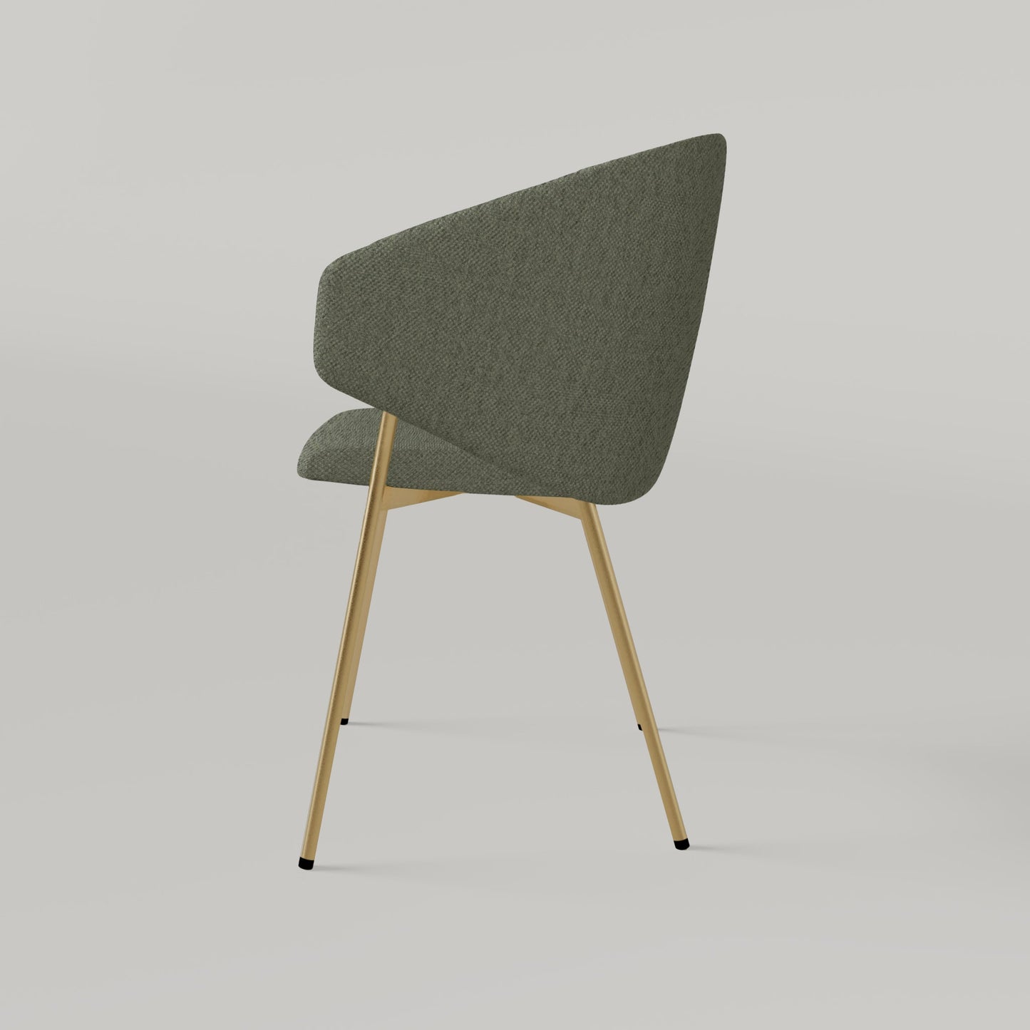 Chair Throne Alvaro Gold - Green