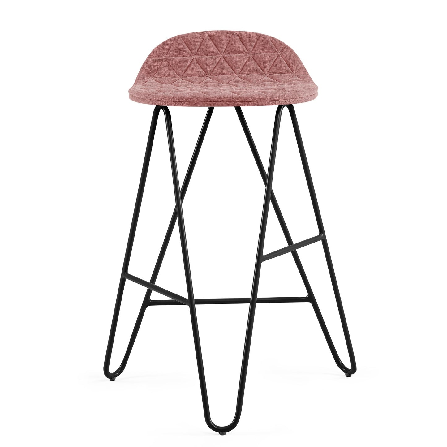 Bar stool Mannequin Bar 02 Low - Dusty Rose