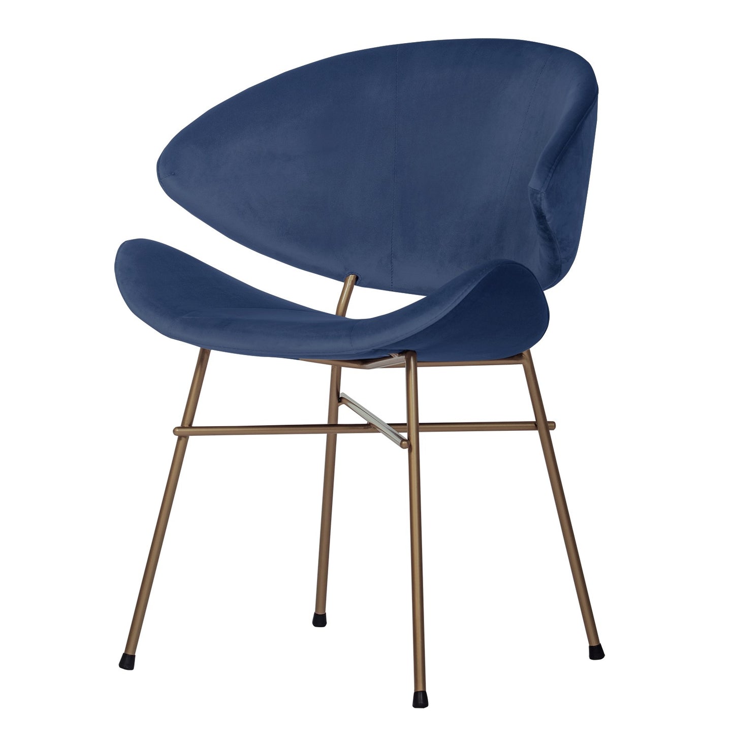 Chair Cheri Velours Copper - Navy Blue
