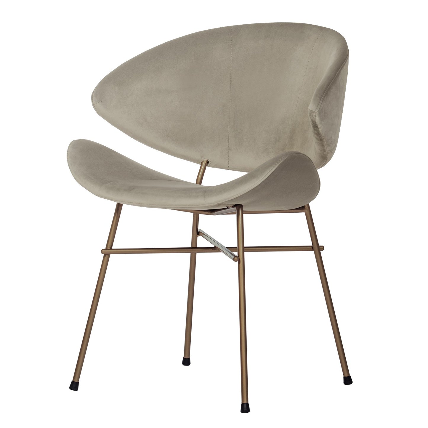 Chair Cheri Velours Copper - Beige
