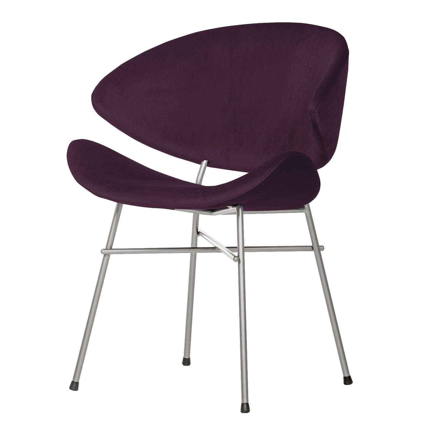 Chair Cheri Velours Chrome - Purple