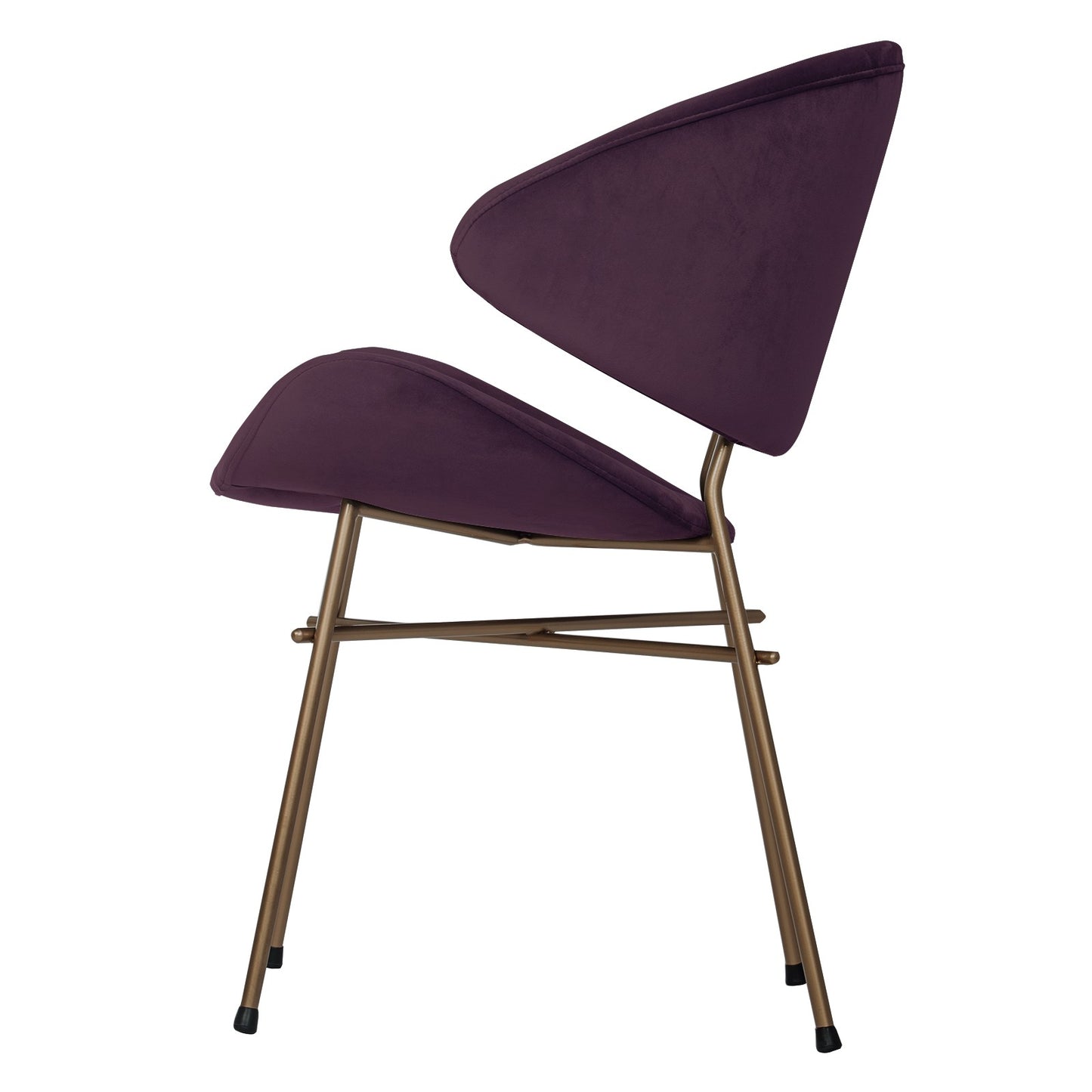Chair Cheri Velours Copper - Purple