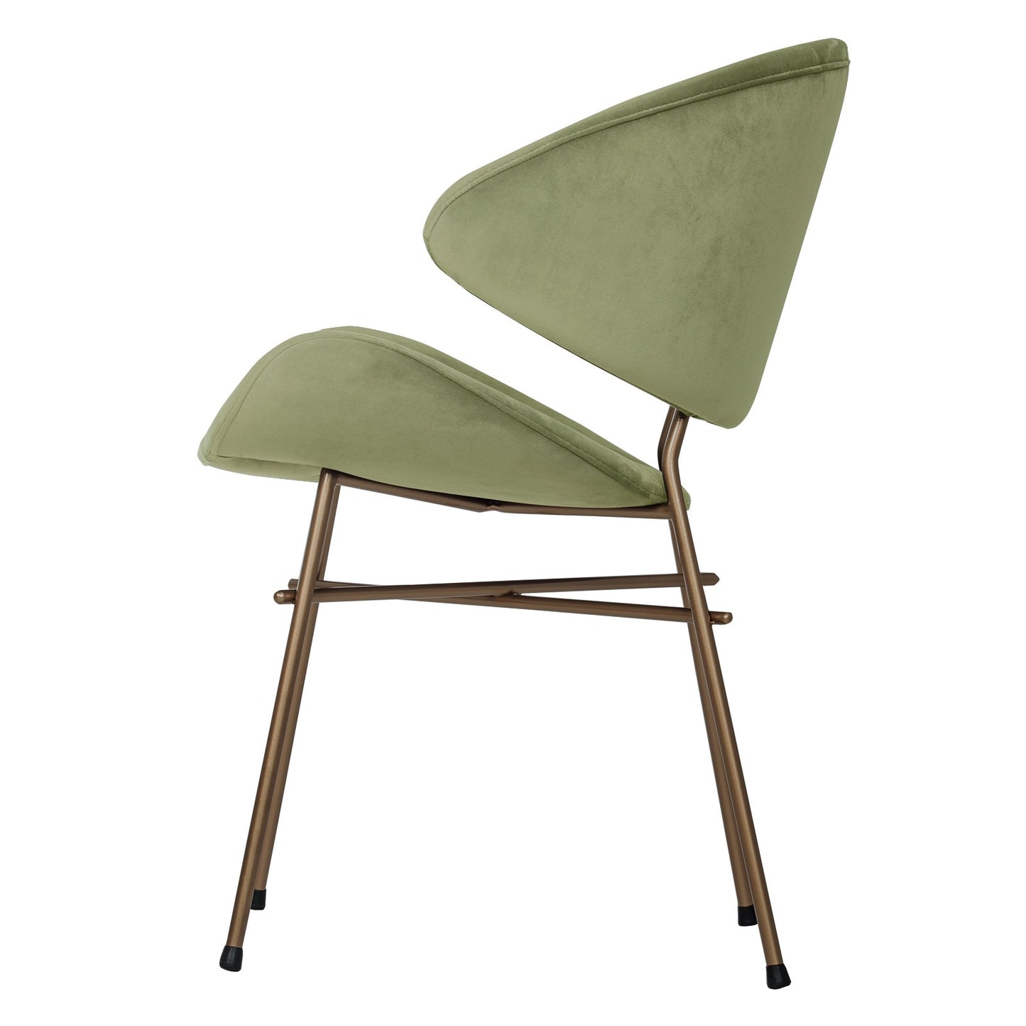 Chair Cheri Velours Copper - Light Green
