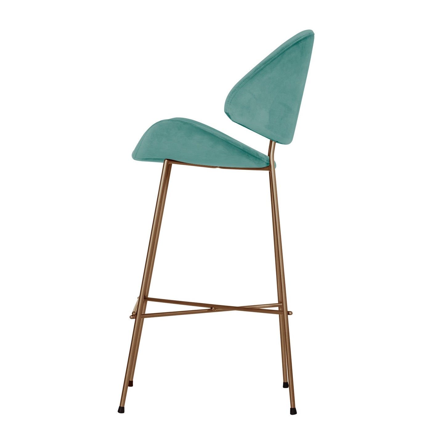 Bar stool Cheri Bar Velours Copper High - Mint