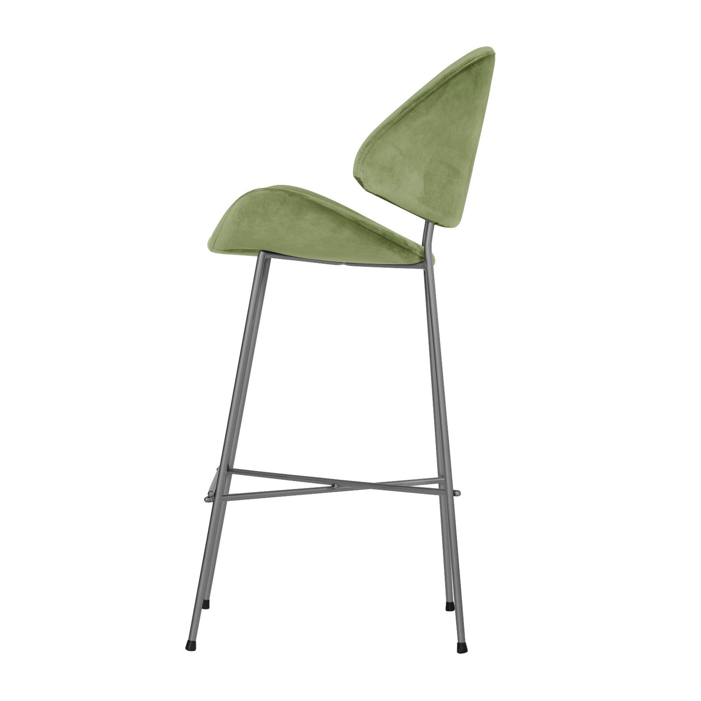 Bar stool Cheri Bar Velours High - Light Green