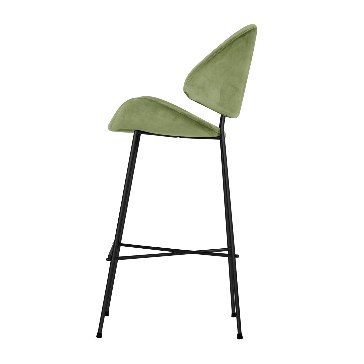 Bar stool Cheri Bar Velours High - Light Green