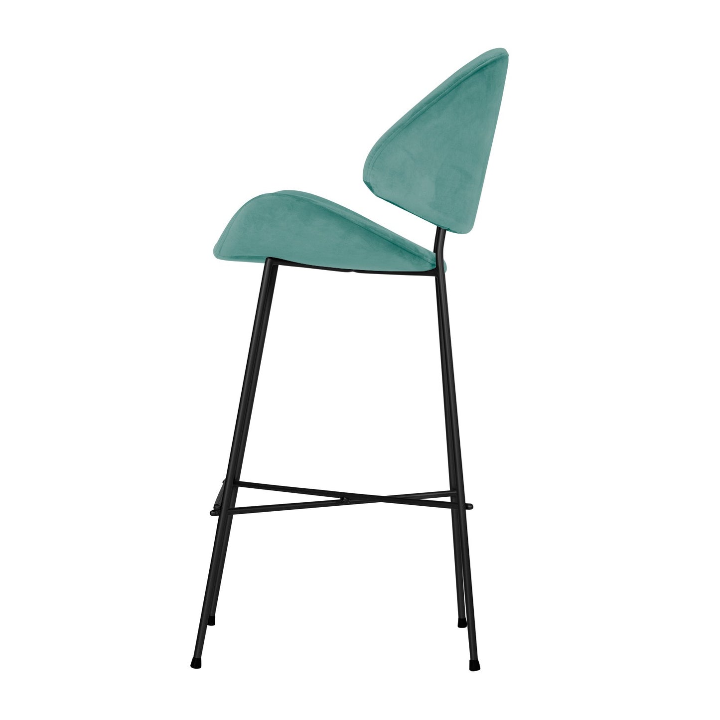 Bar stool Cheri Bar Velours High - Mint