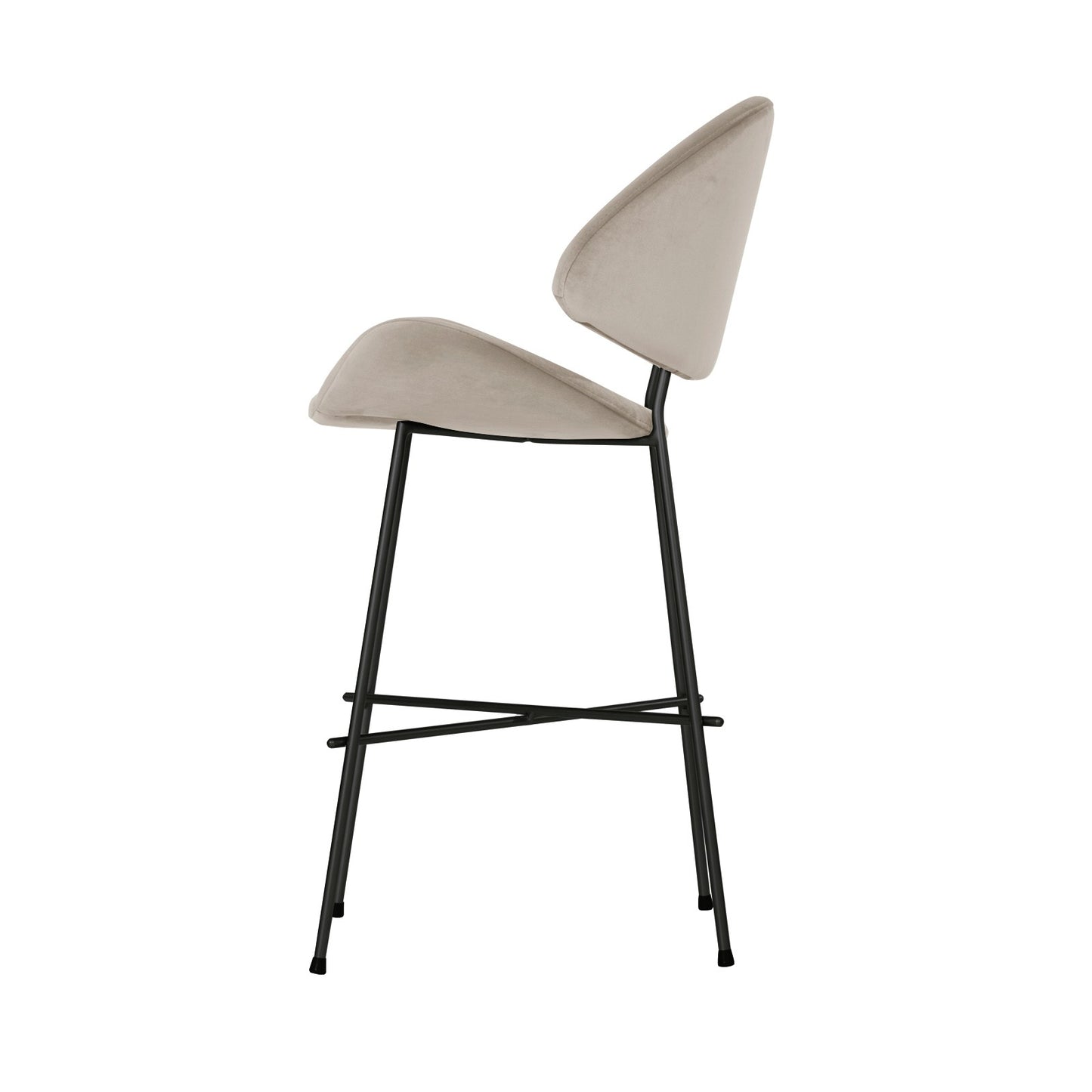 Bar stool Cheri Bar Velours Low - Beige