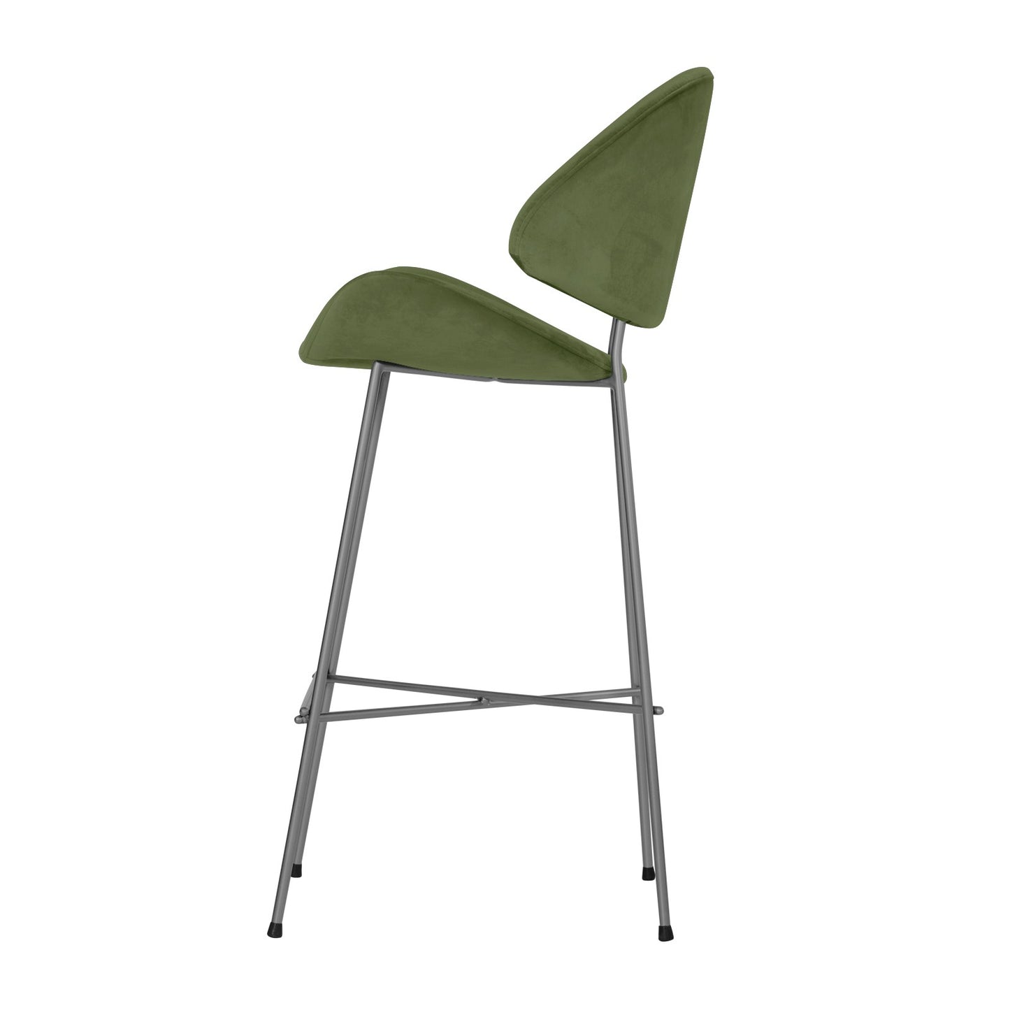 Bar stool Cheri Bar Velours High - Green