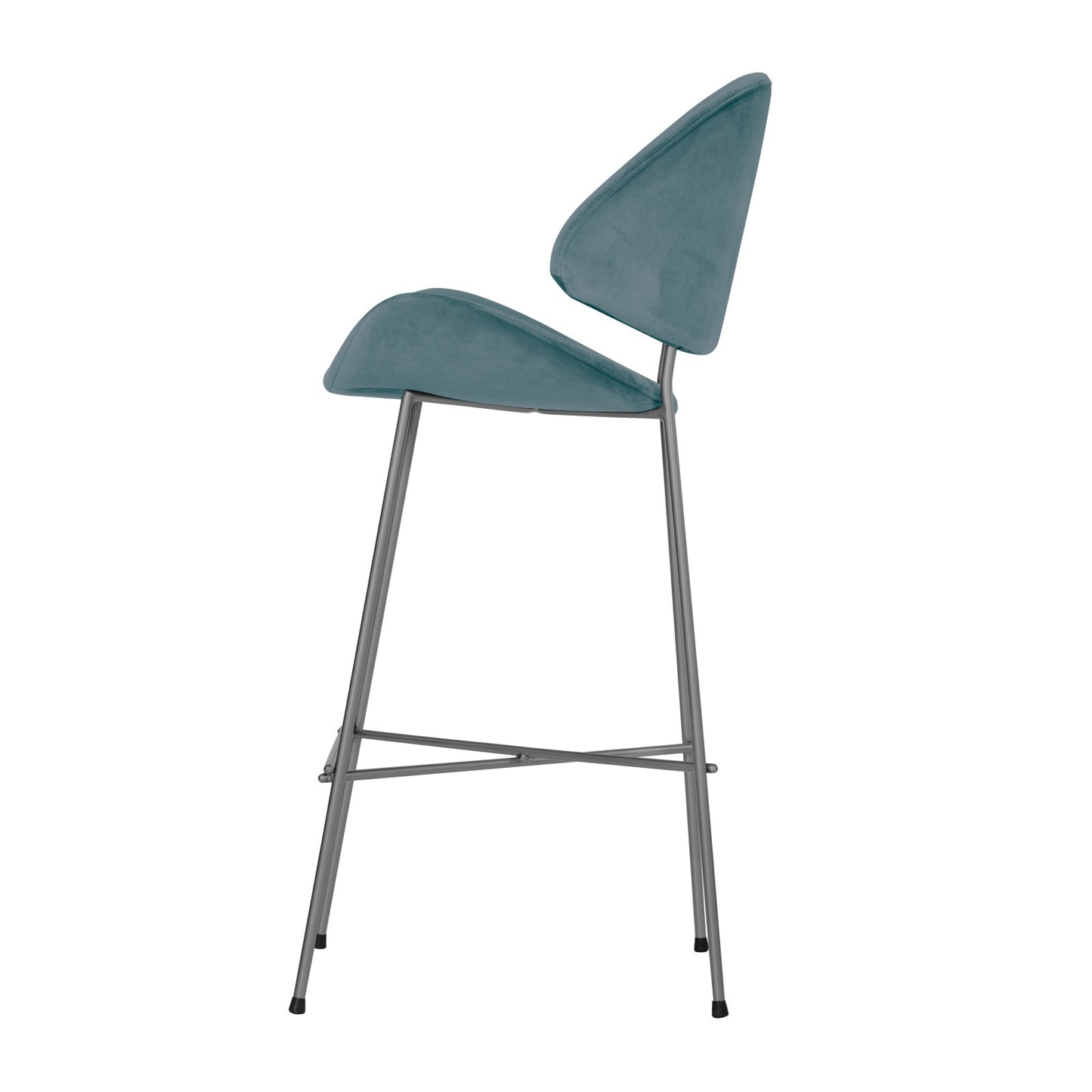 Bar stool Cheri Bar Velours High - Light Blue