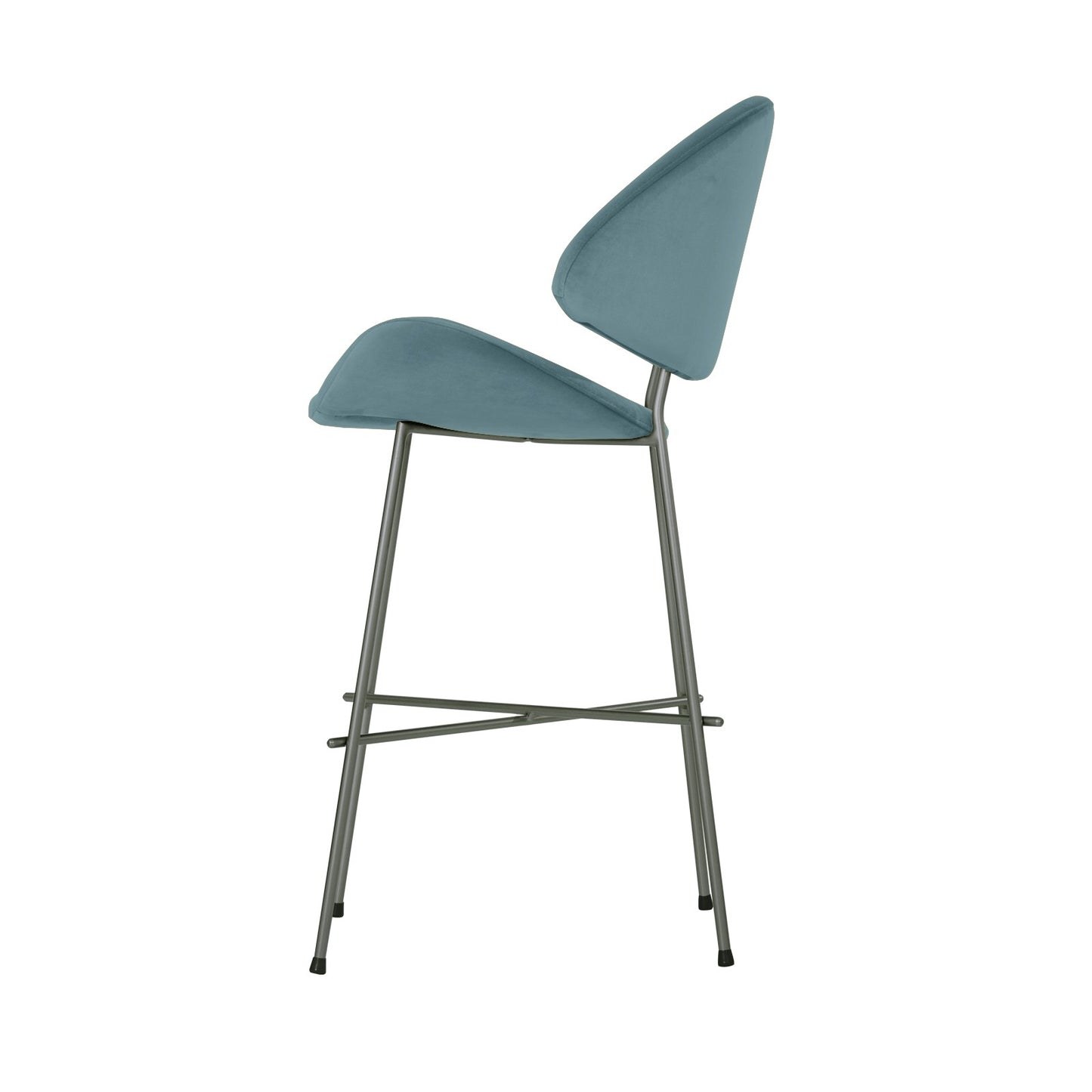 Bar stool Cheri Bar Velours Low - Light Blue