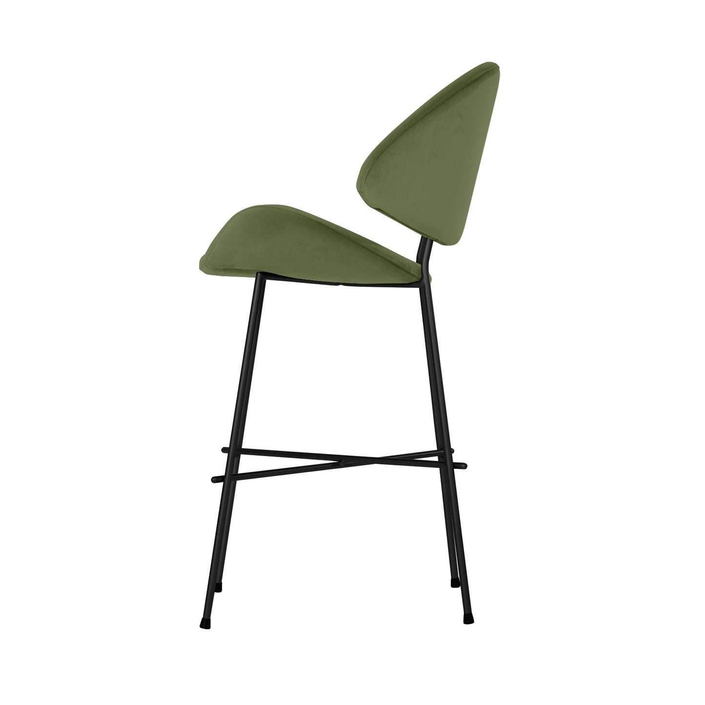 Bar stool Cheri Bar Velours Low - Green