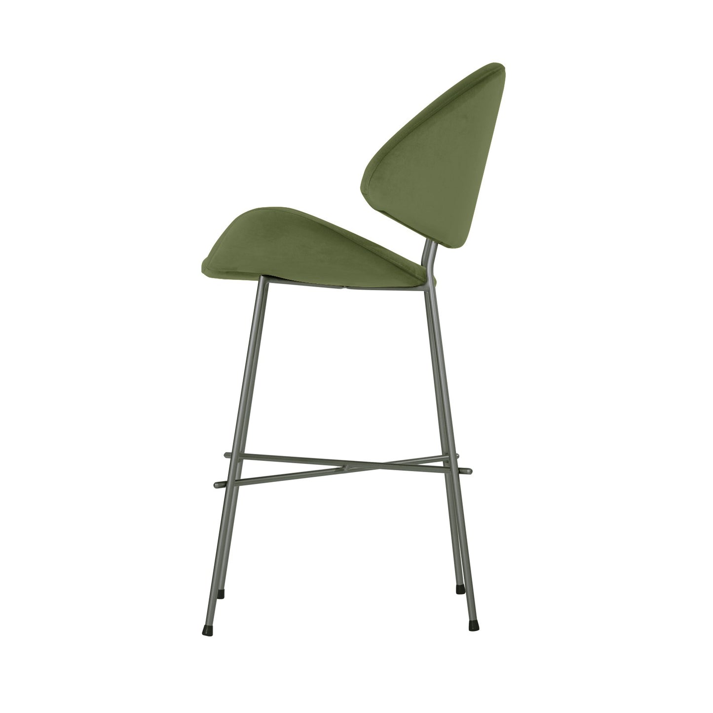 Bar stool Cheri Bar Velours Low - Green